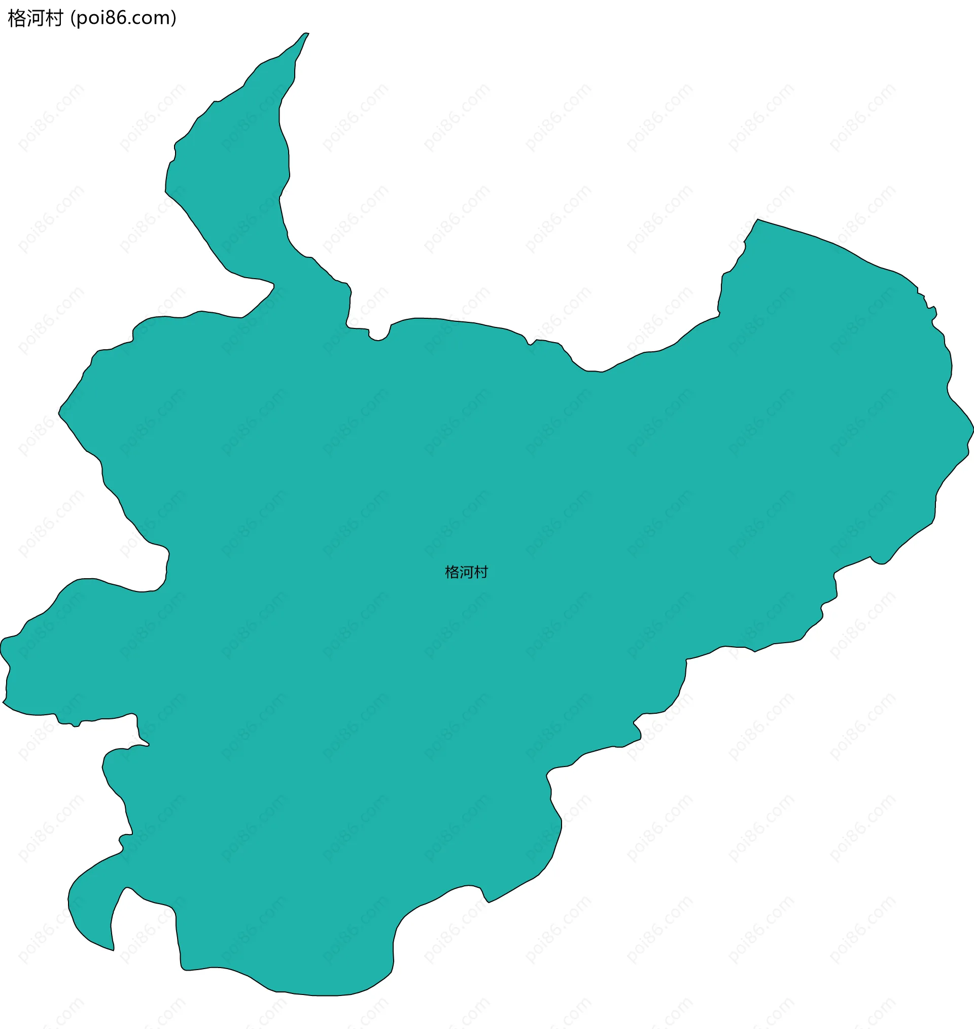 格河村边界地图