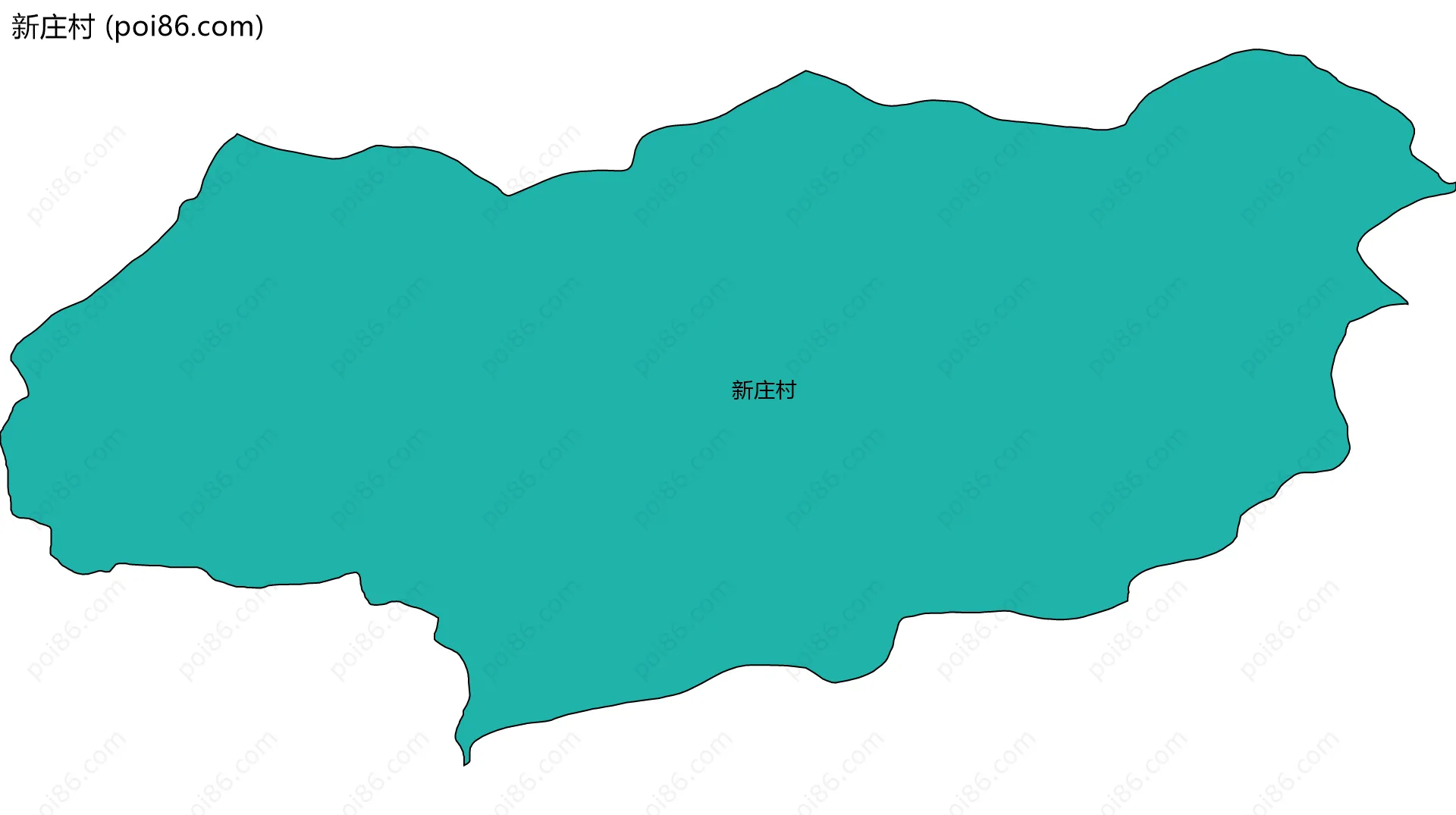 新庄村边界地图