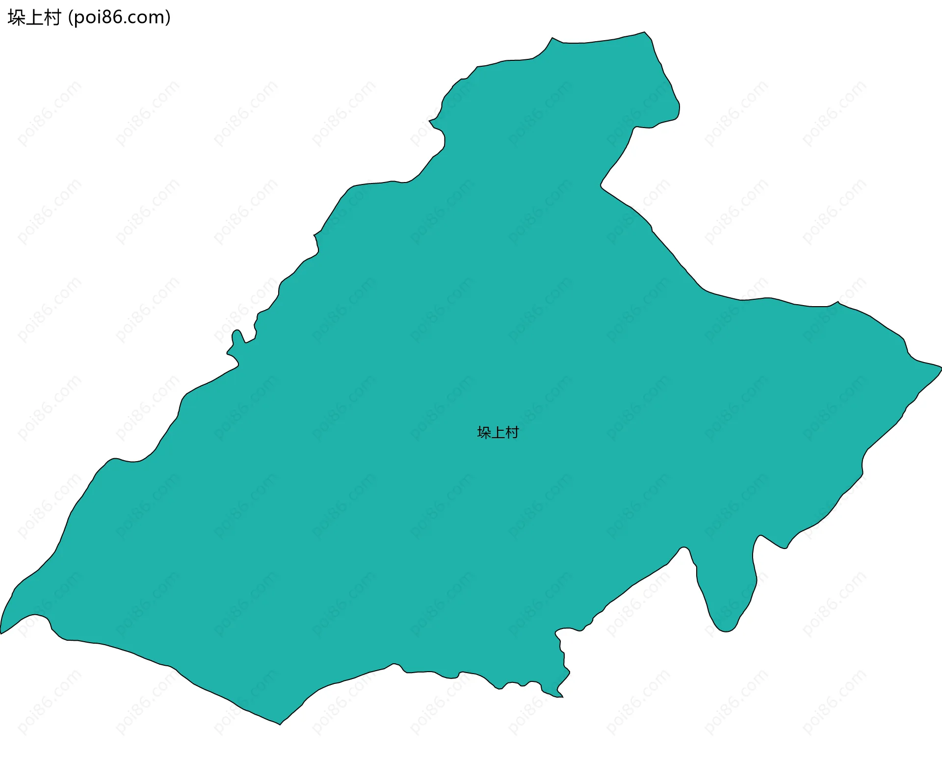 垛上村边界地图