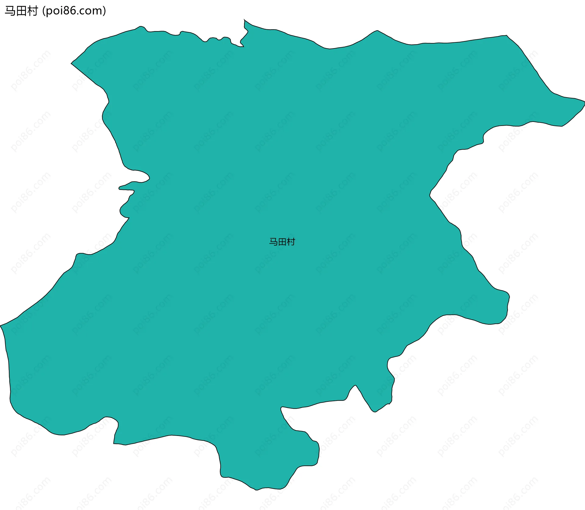 马田村边界地图