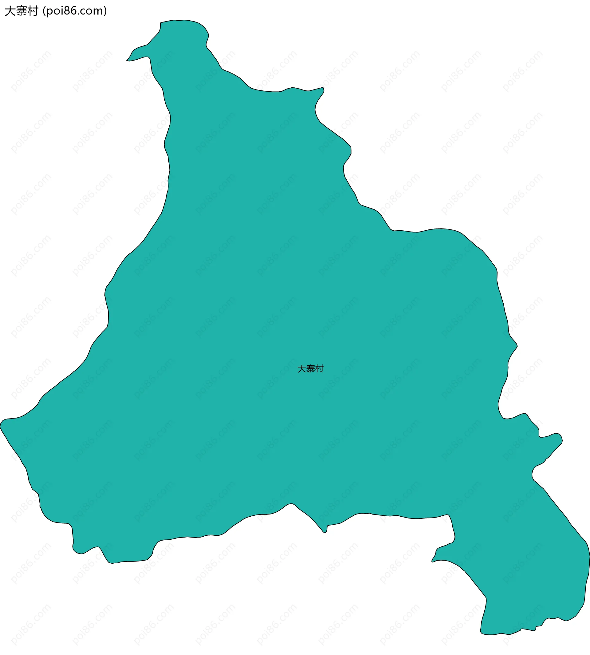 大寨村边界地图