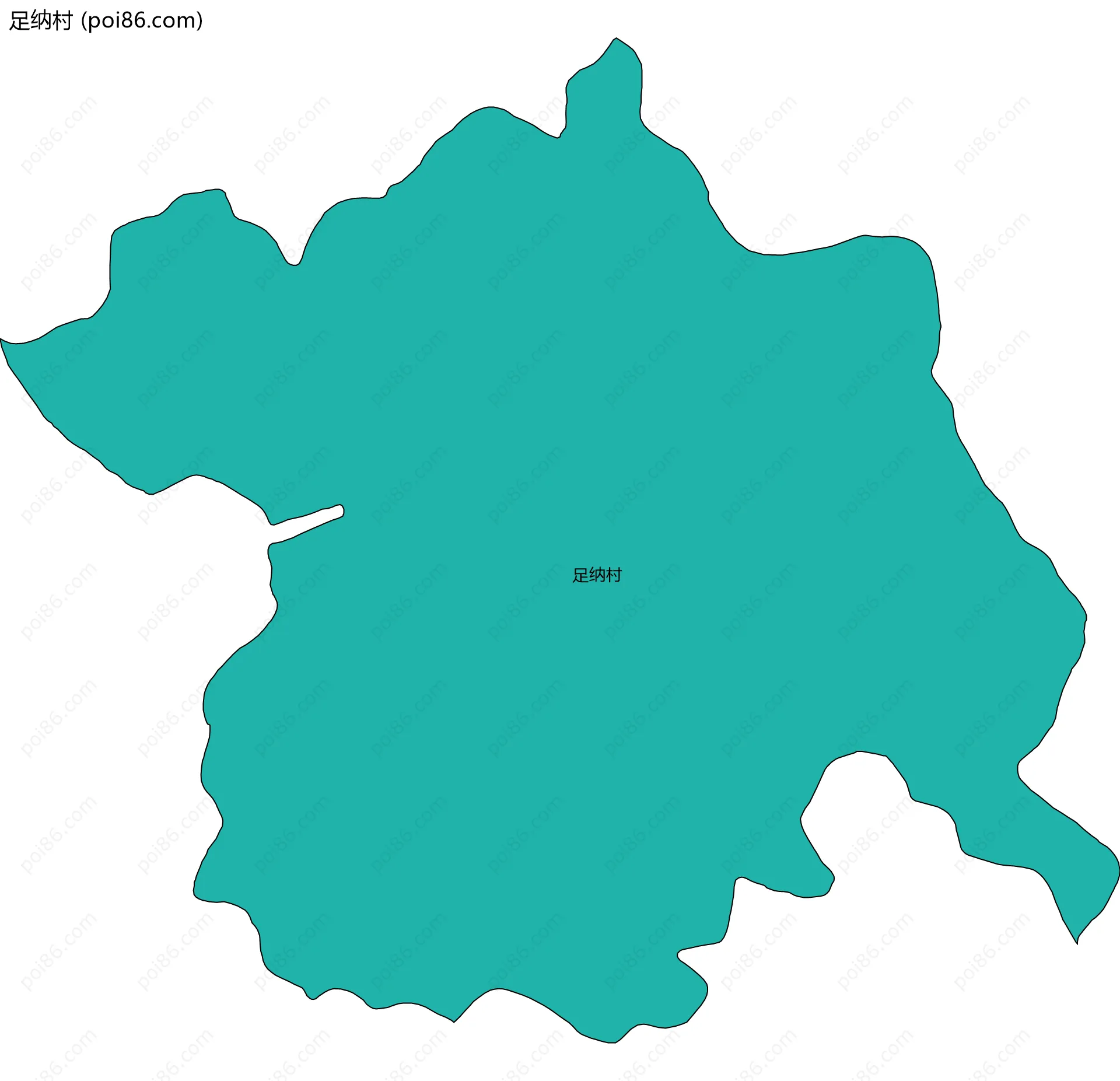足纳村边界地图
