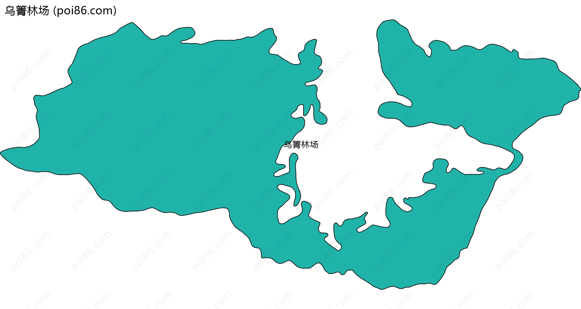 乌箐林场边界地图