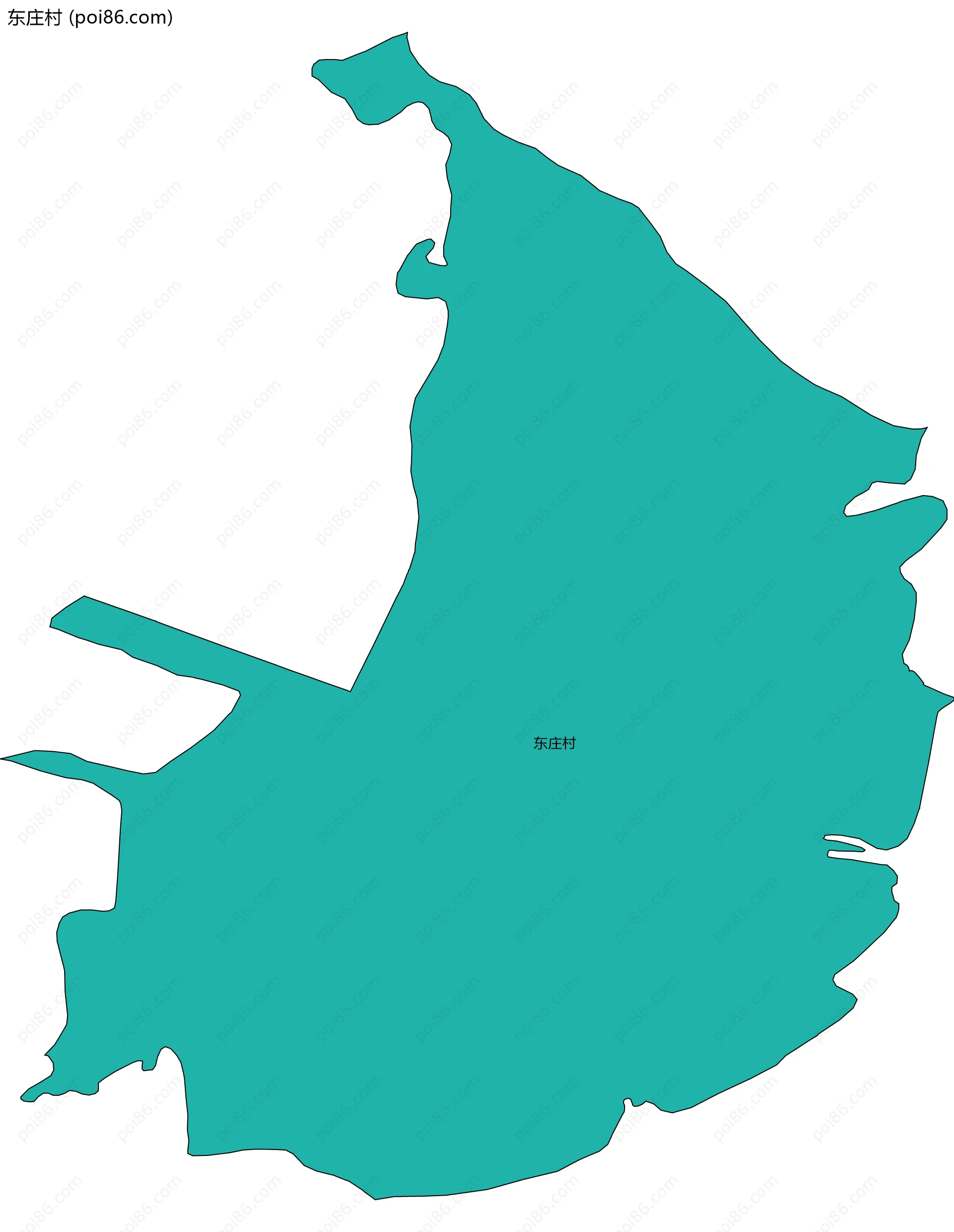 东庄村边界地图