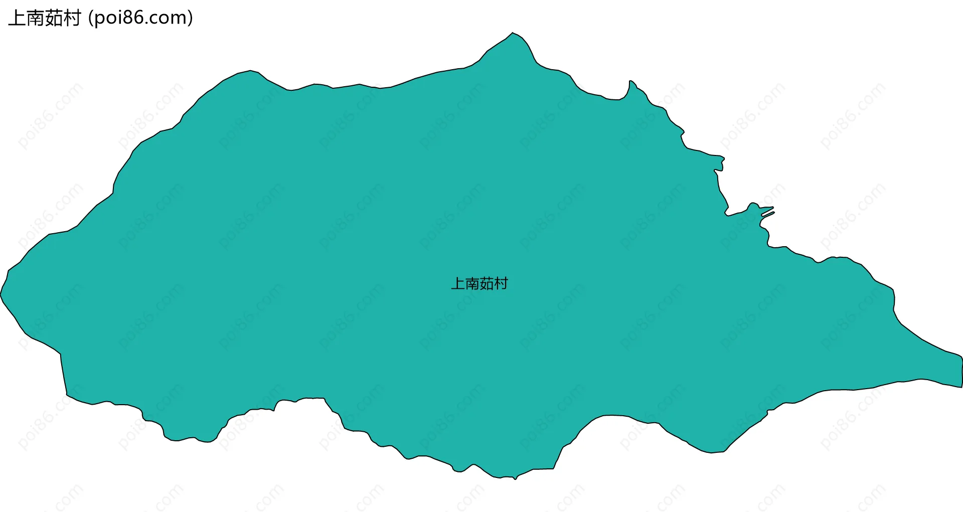 上南茹村边界地图