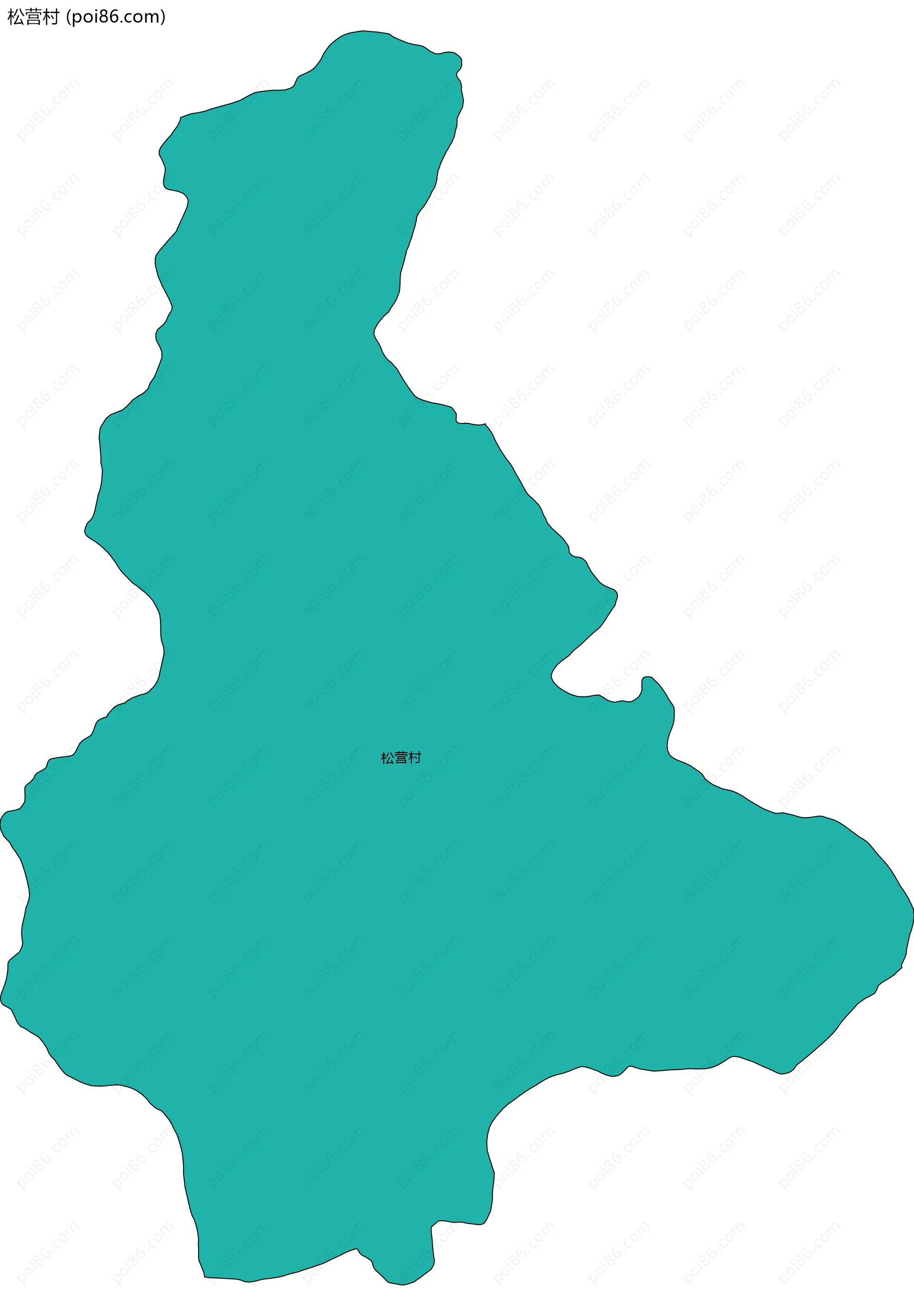 松营村边界地图