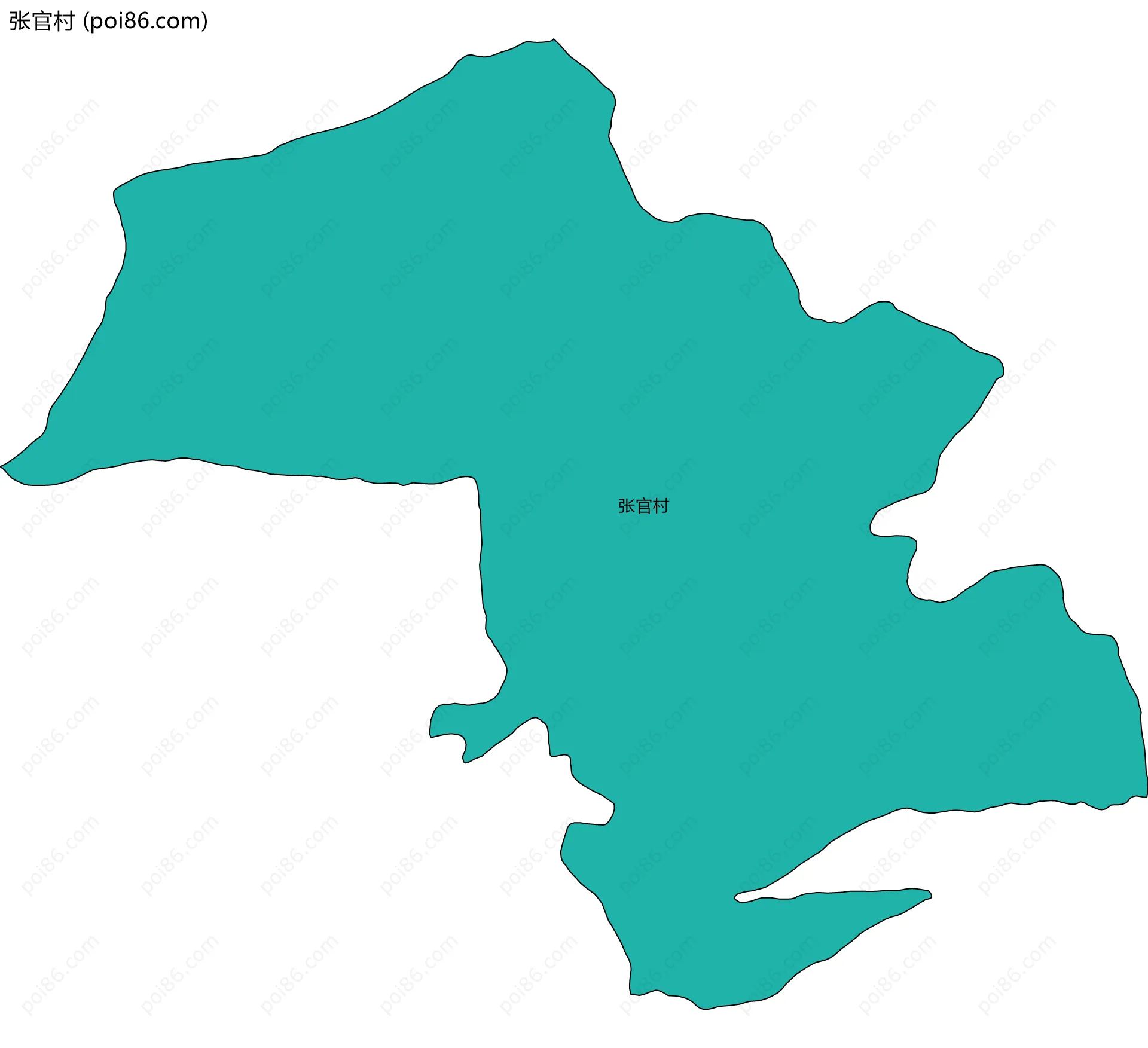 张官村边界地图