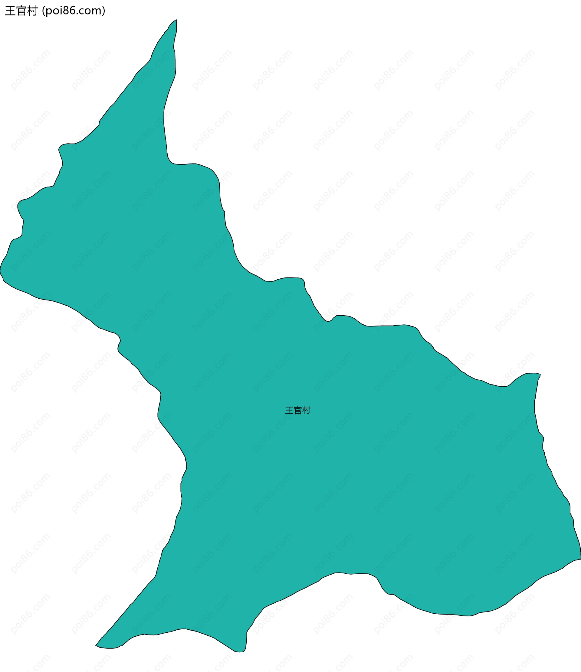 王官村边界地图