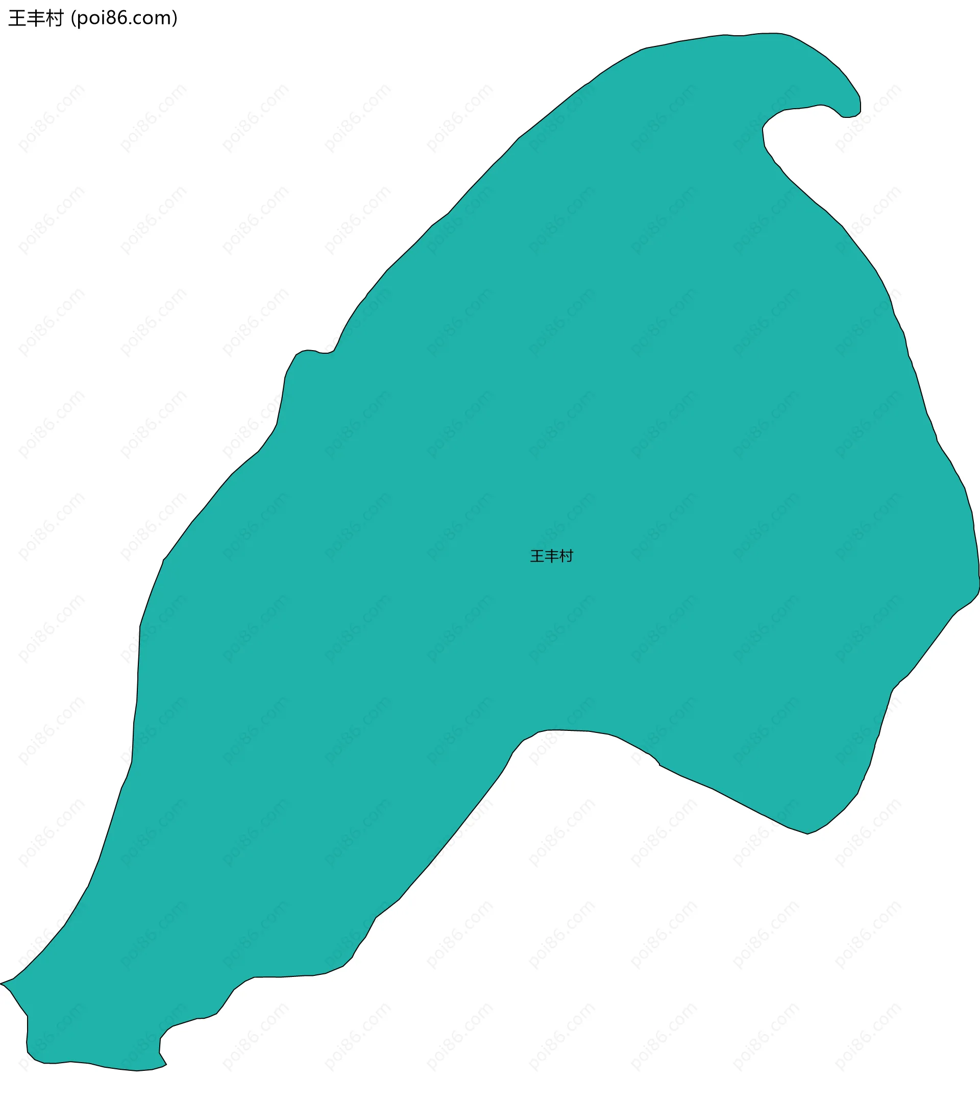 王丰村边界地图