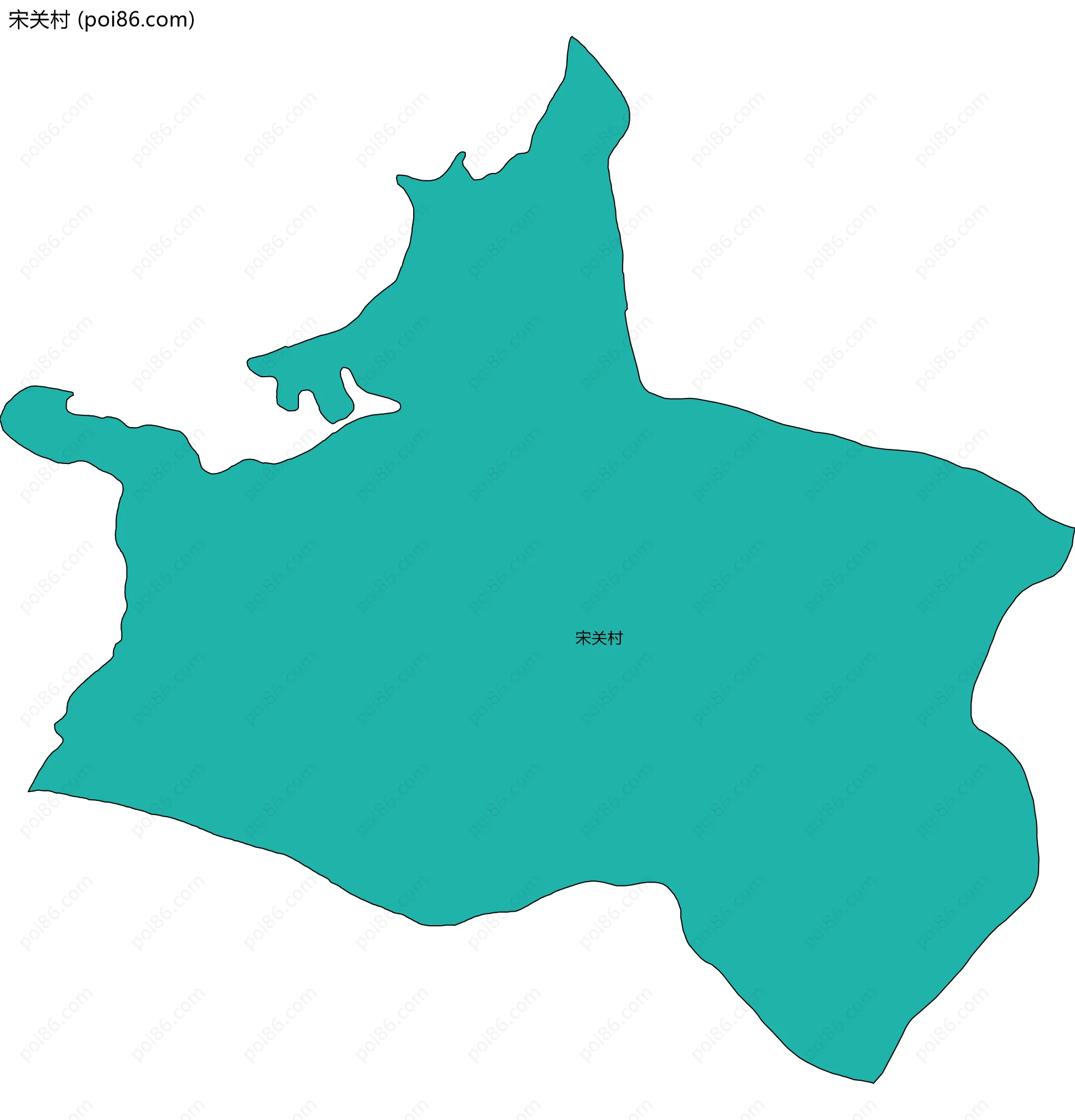 宋关村边界地图