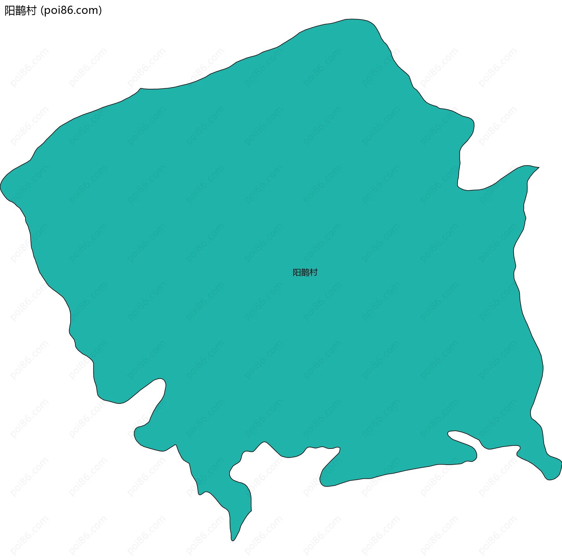 阳鹊村边界地图