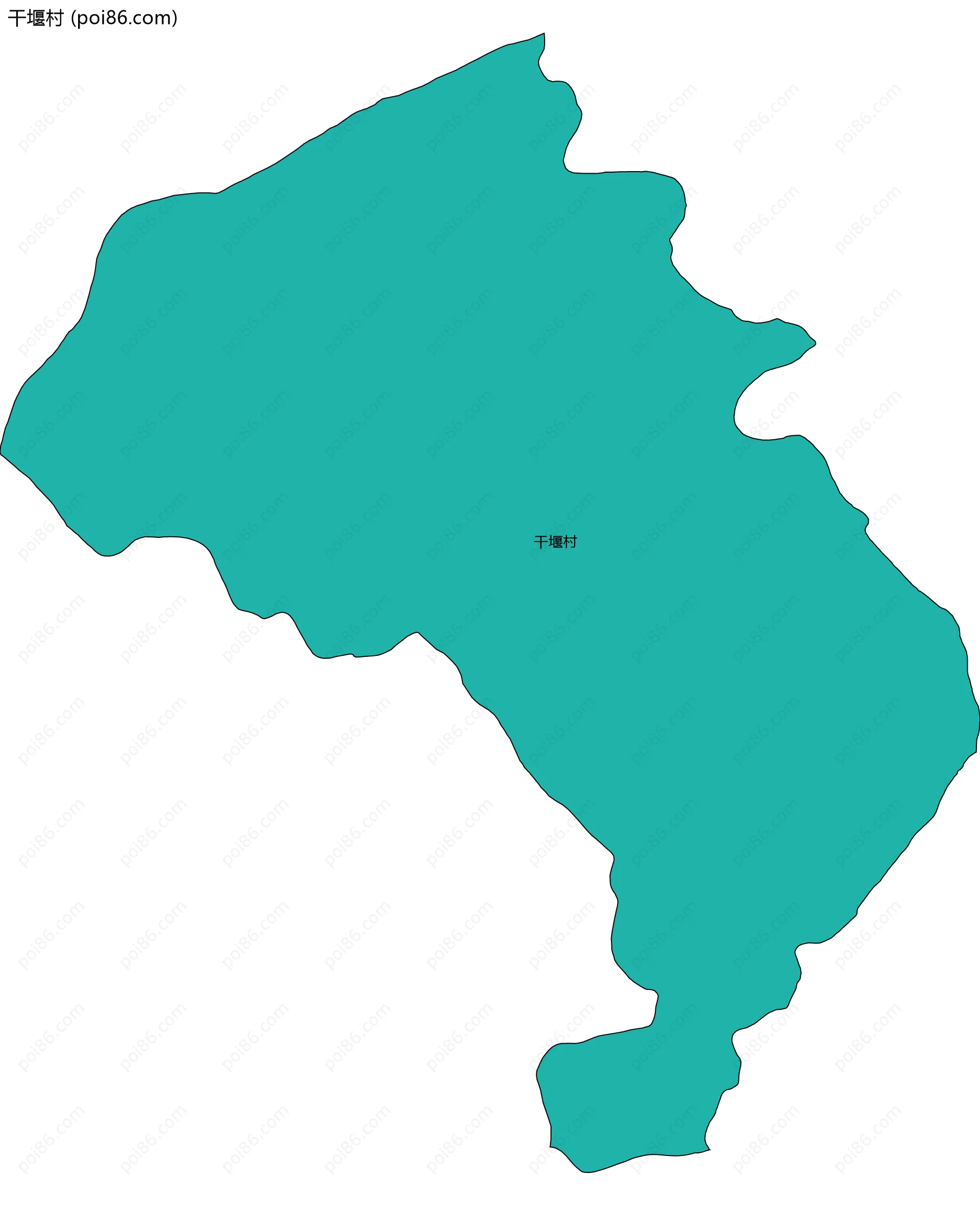 干堰村边界地图