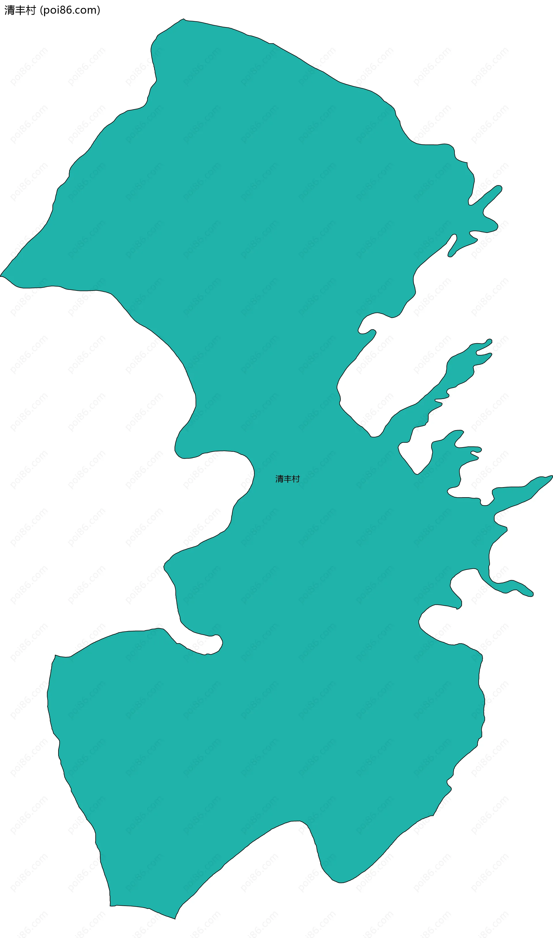 清丰村边界地图