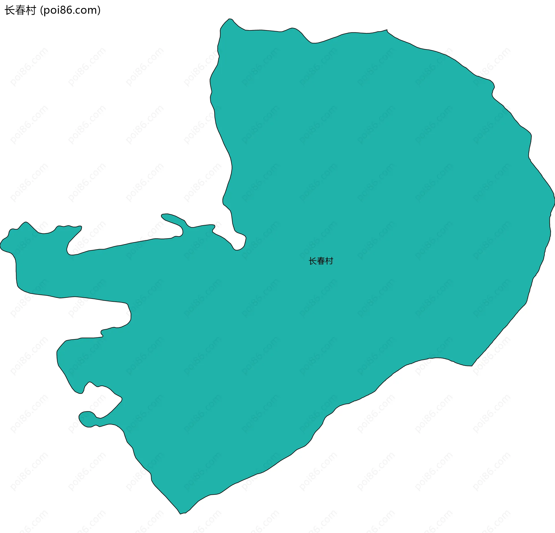长春村边界地图