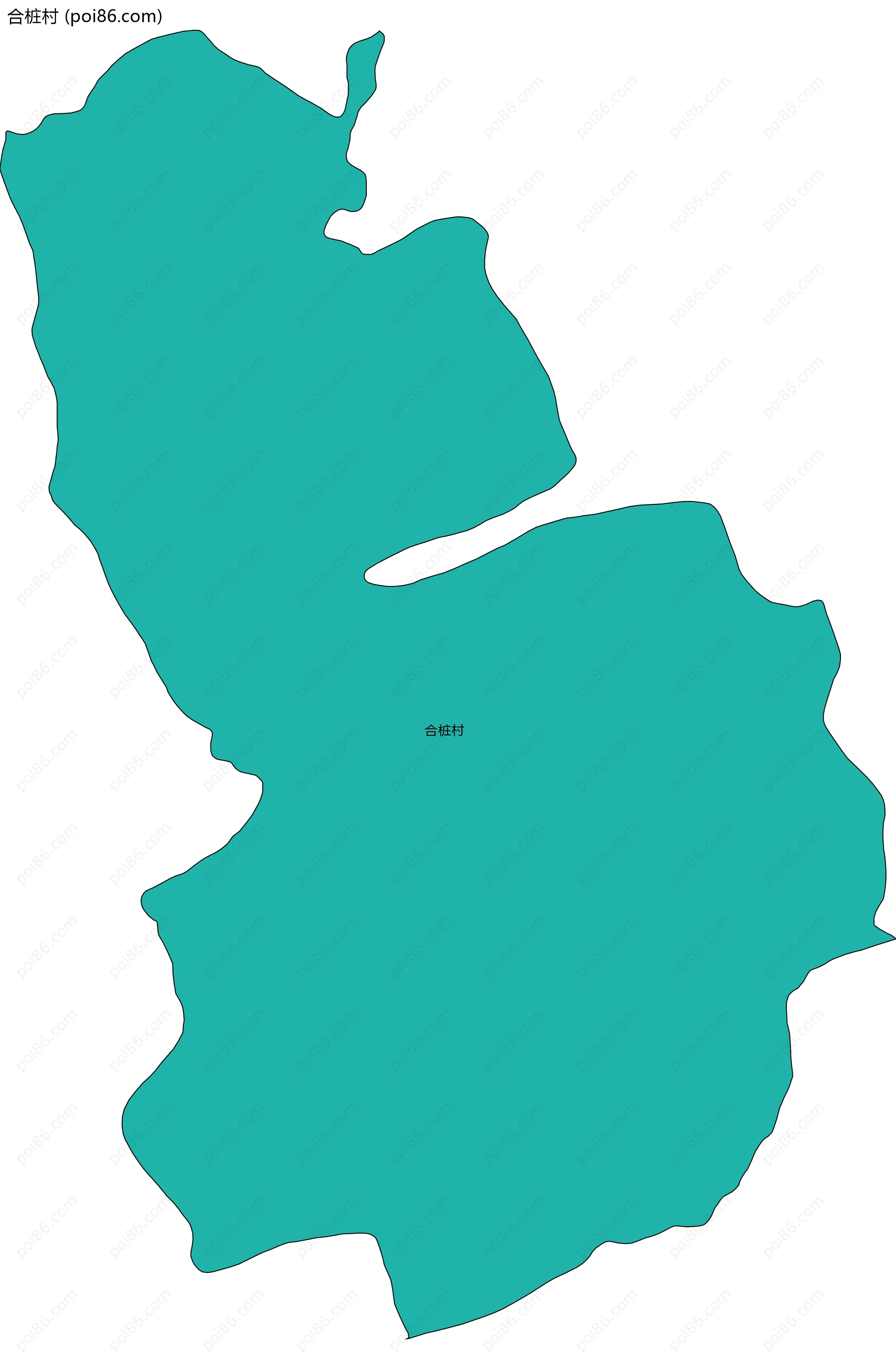 合桩村边界地图