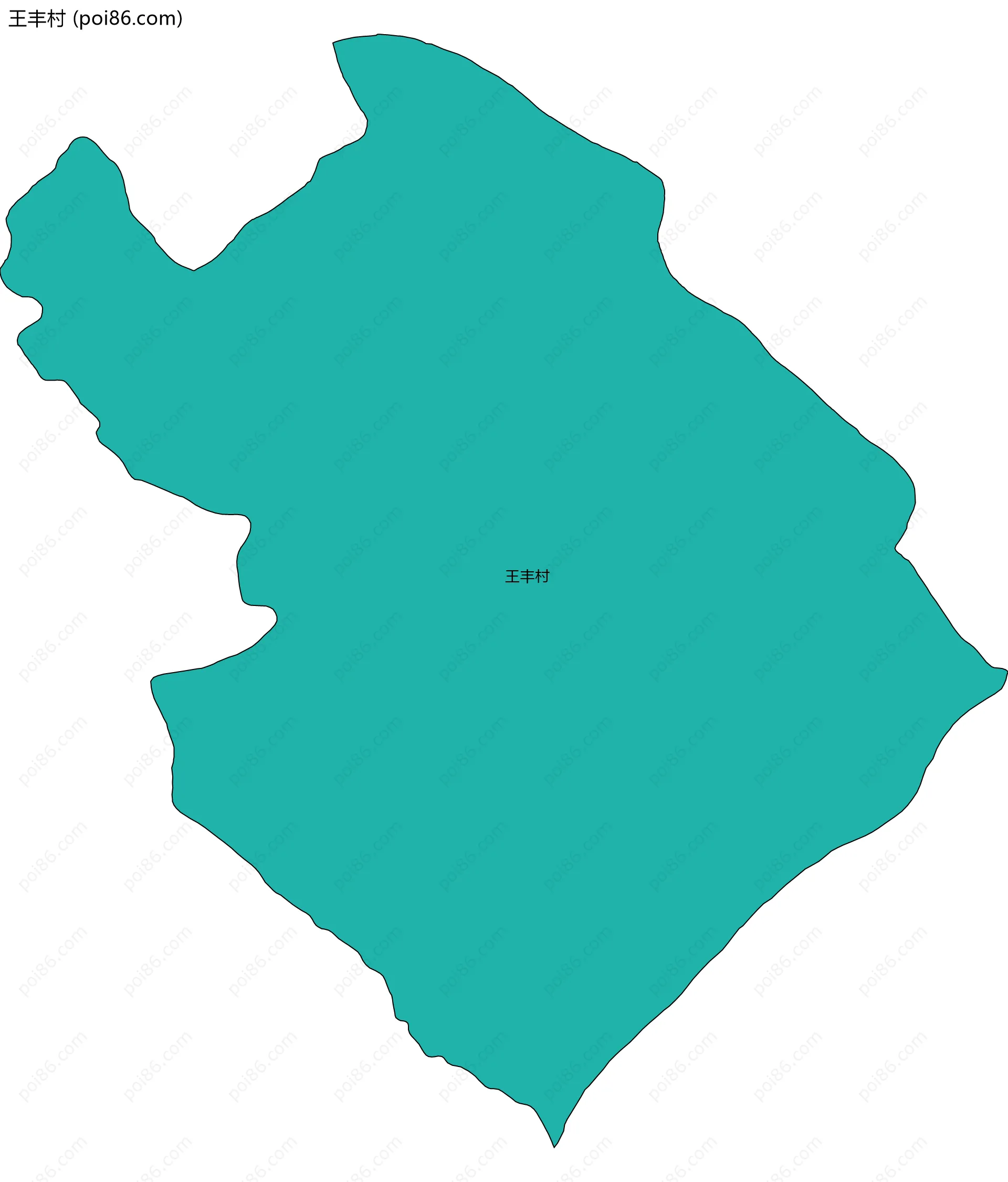 王丰村边界地图