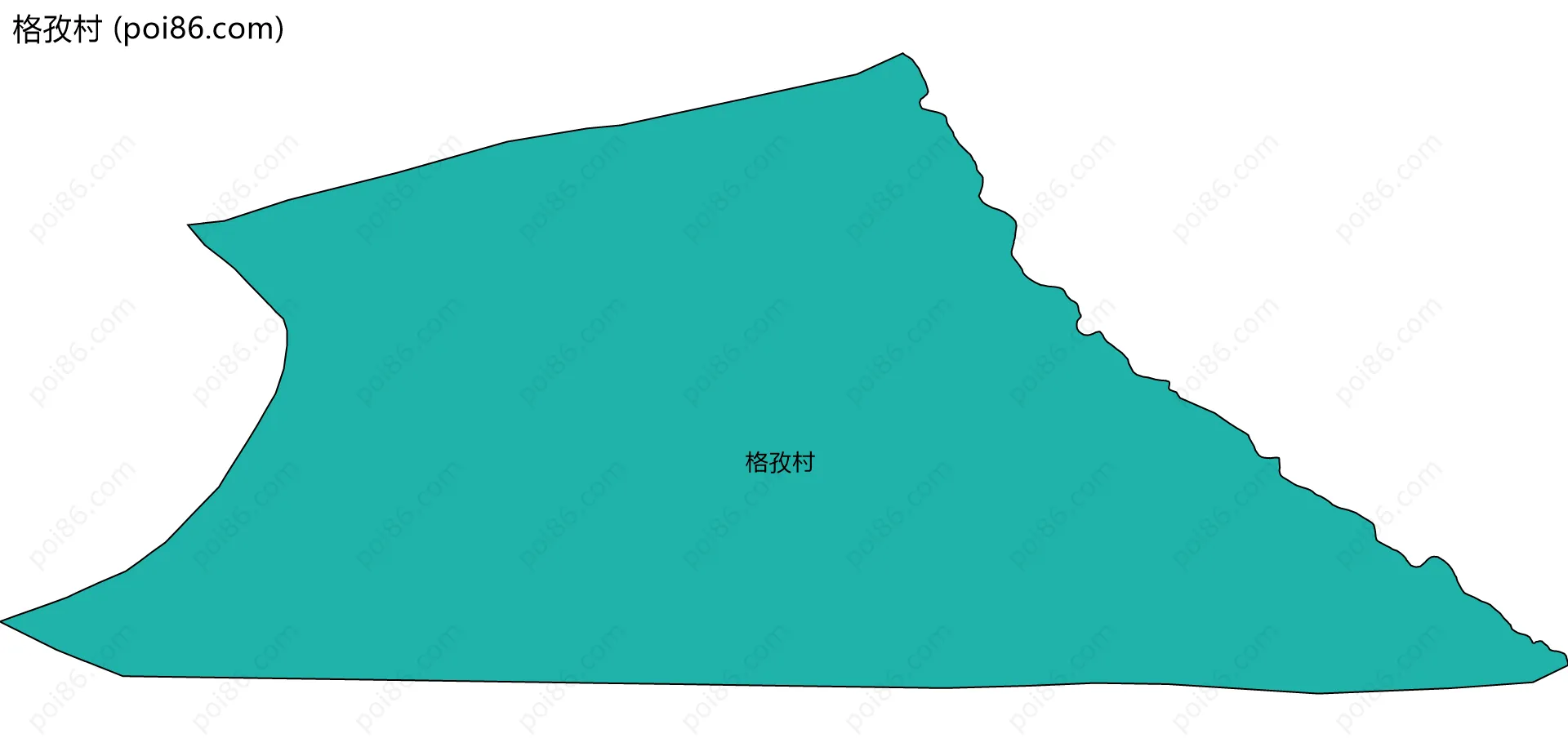 格孜村边界地图