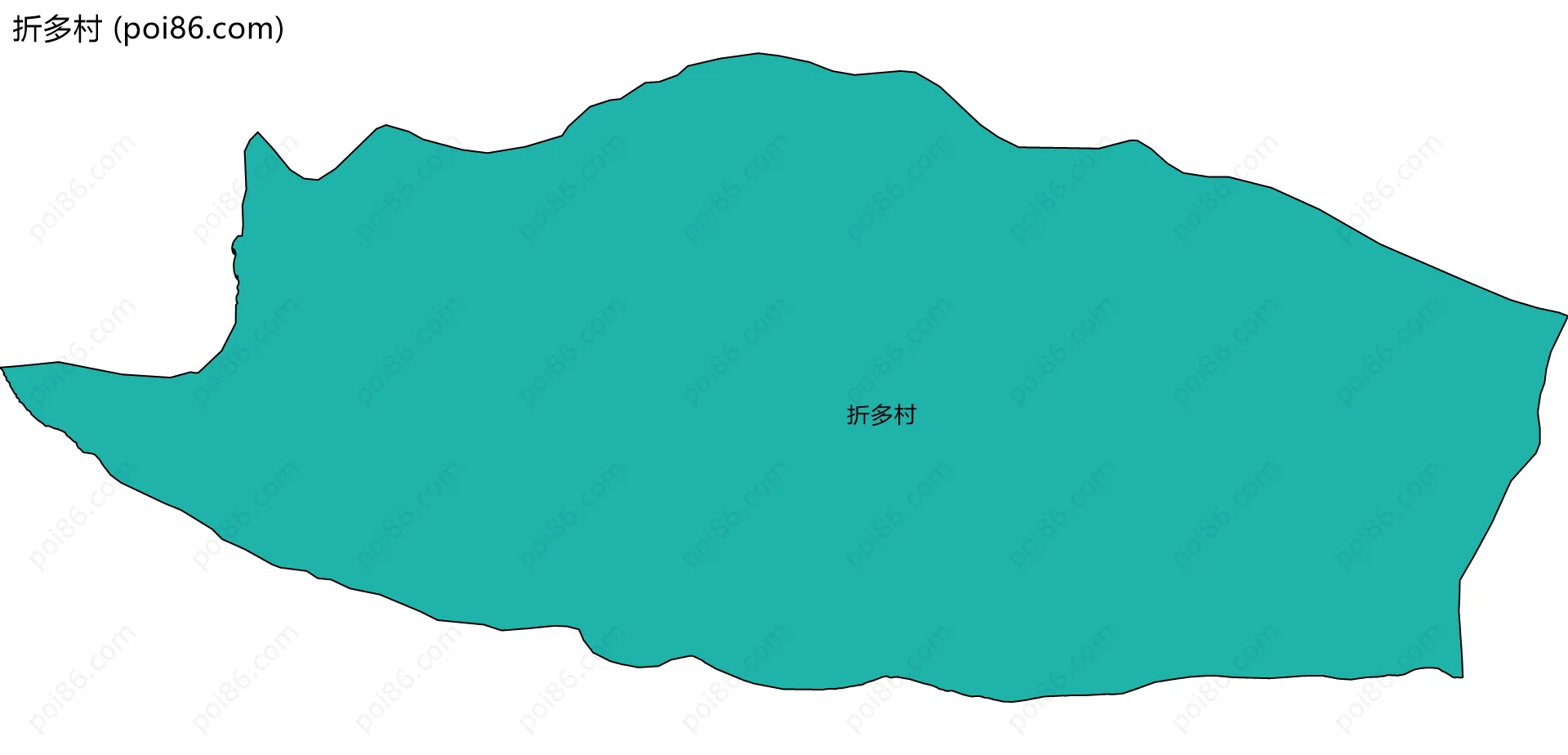 折多村边界地图