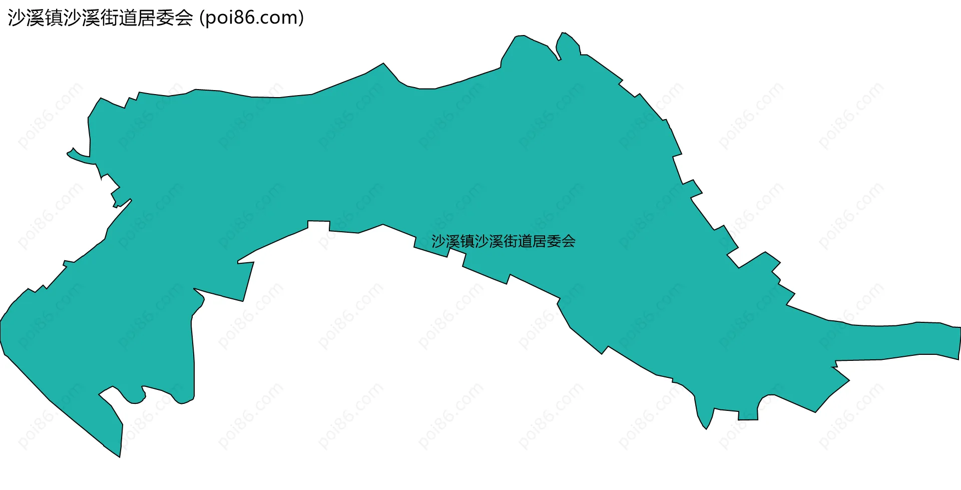 沙溪镇沙溪街道居委会边界地图