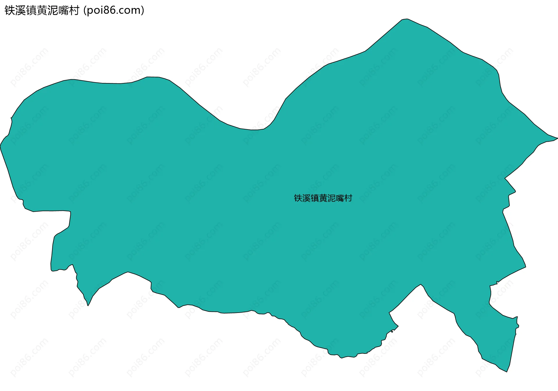 铁溪镇黄泥嘴村边界地图