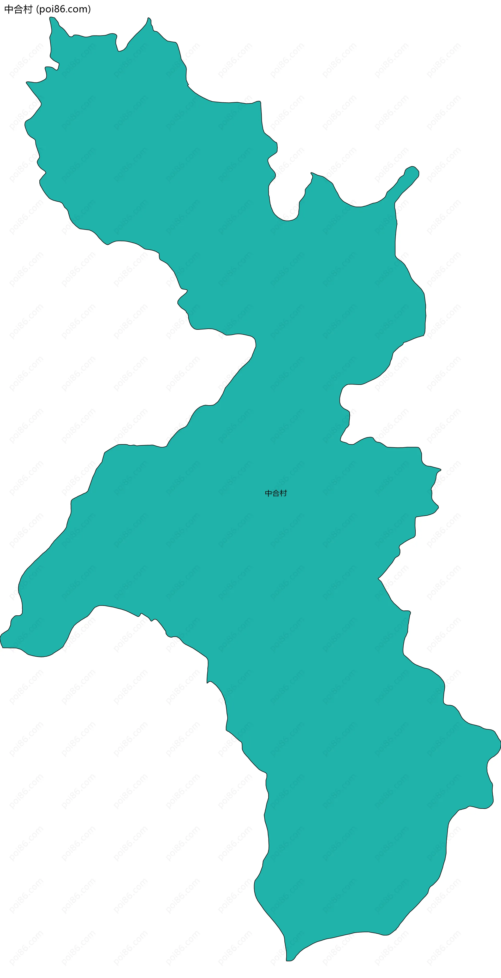 中合村边界地图