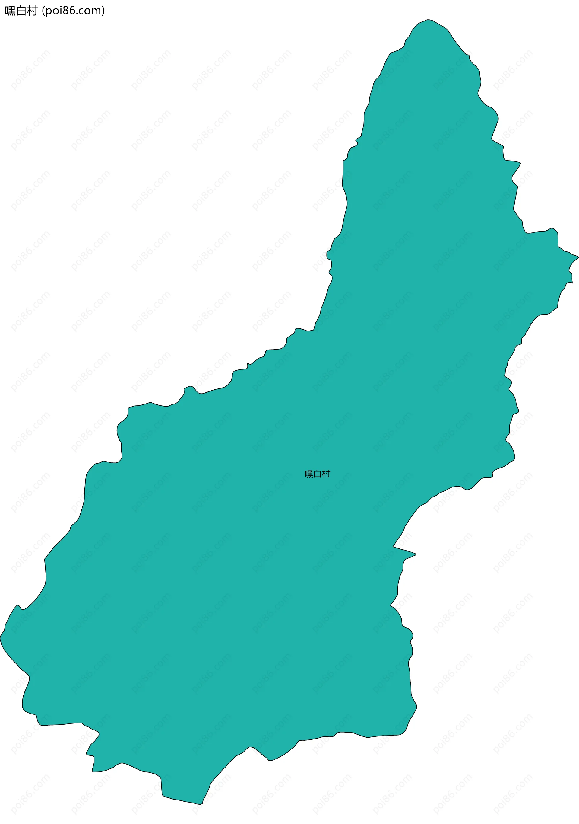 嘿白村边界地图