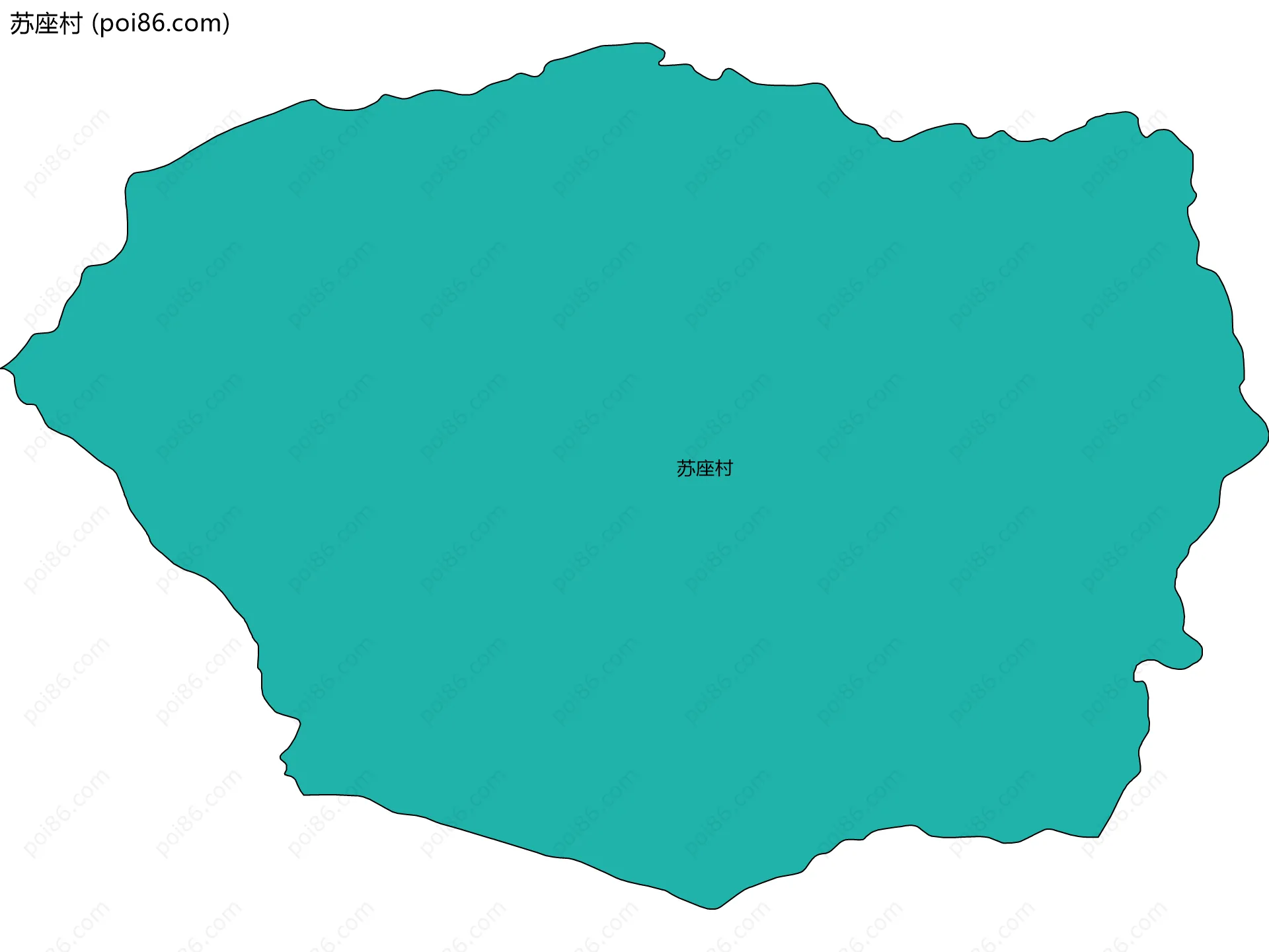 苏座村边界地图