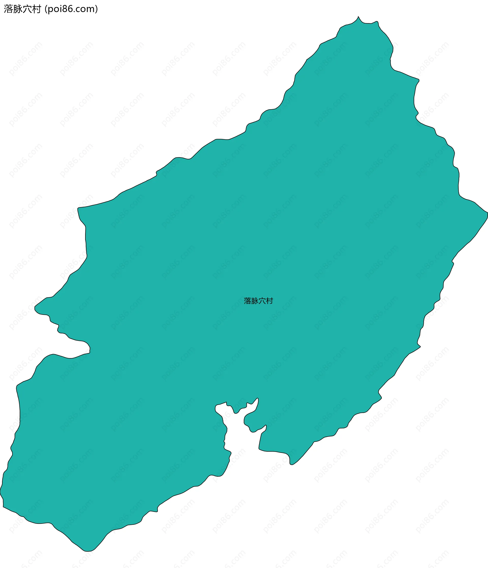 落脉穴村边界地图