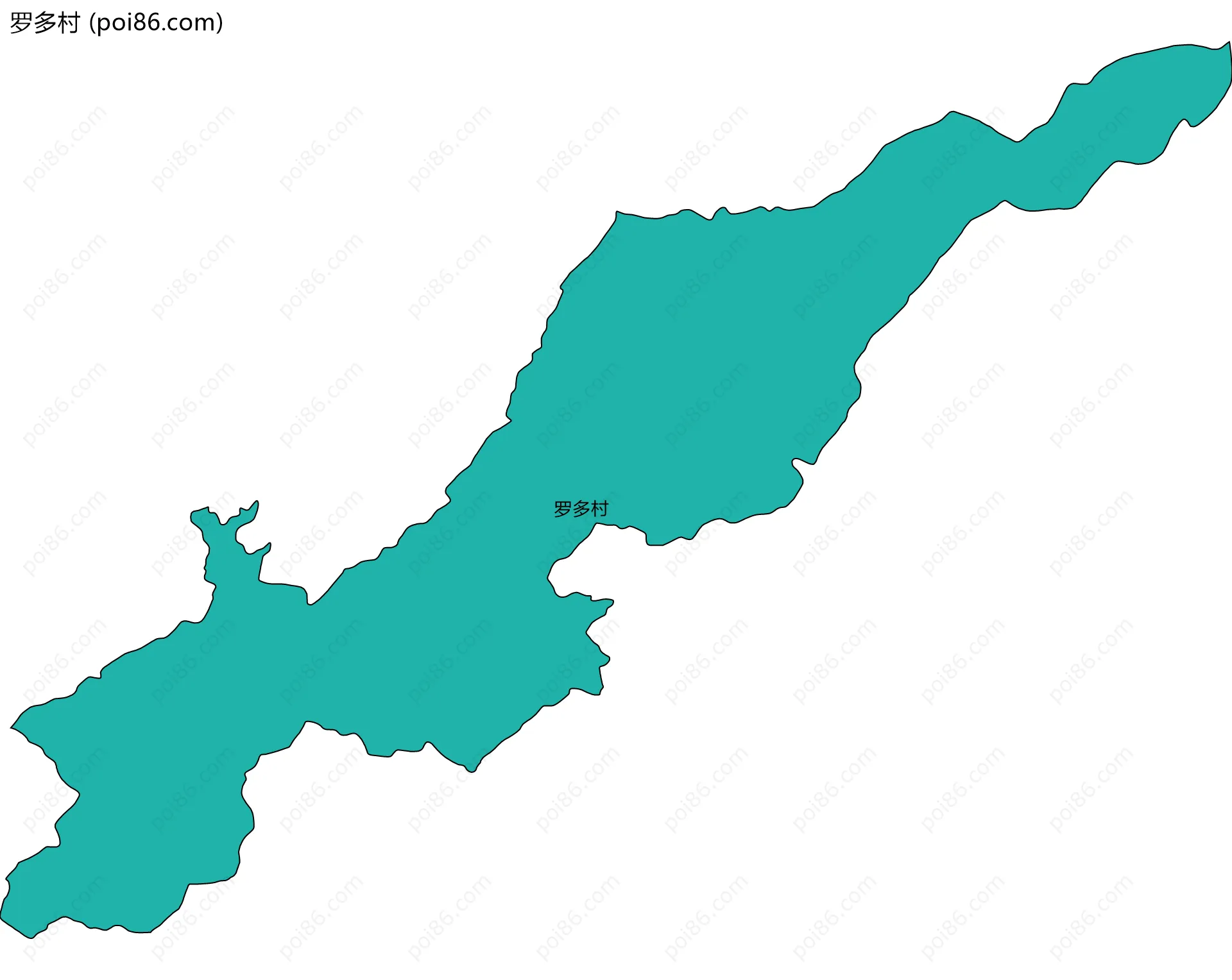 罗多村边界地图