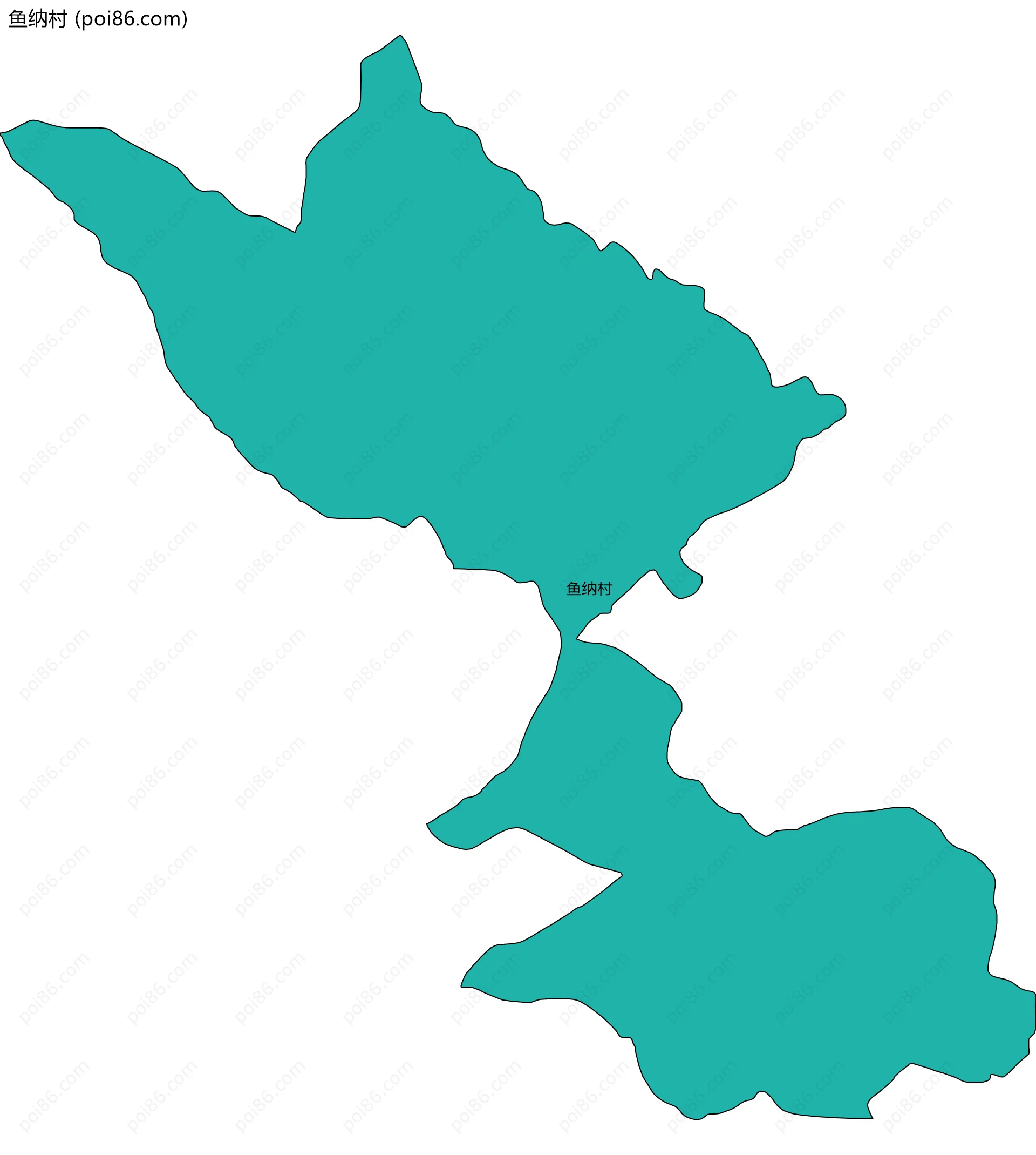 鱼纳村边界地图