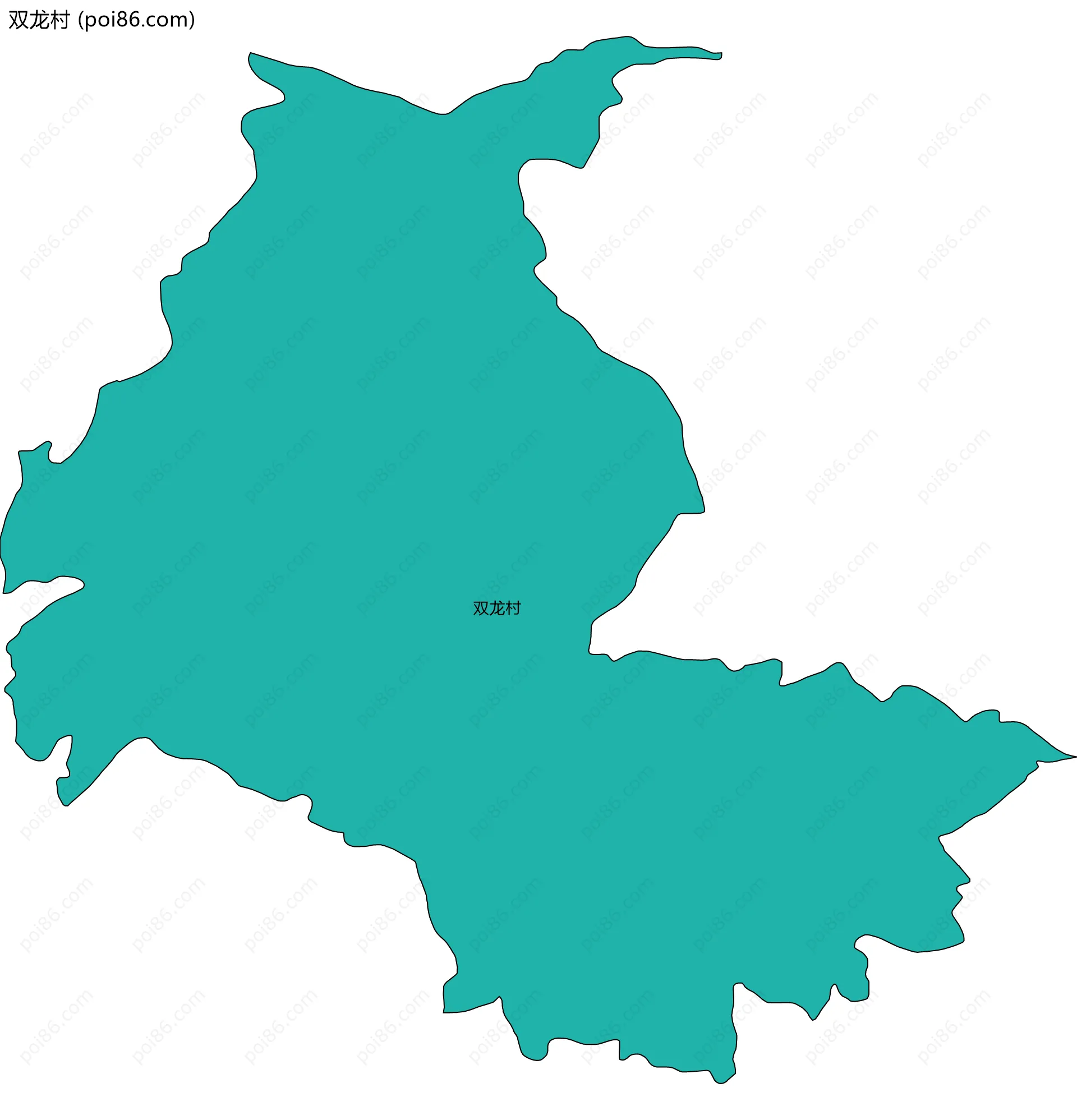 双龙村边界地图