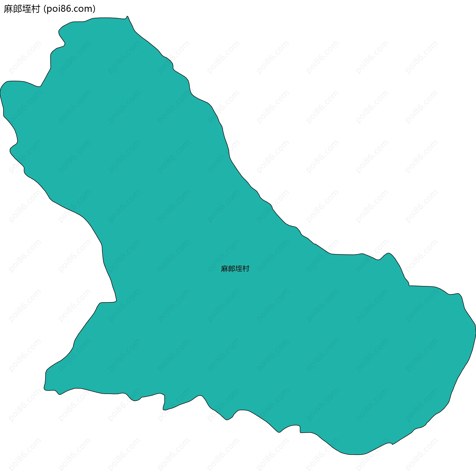 麻郎垤村边界地图