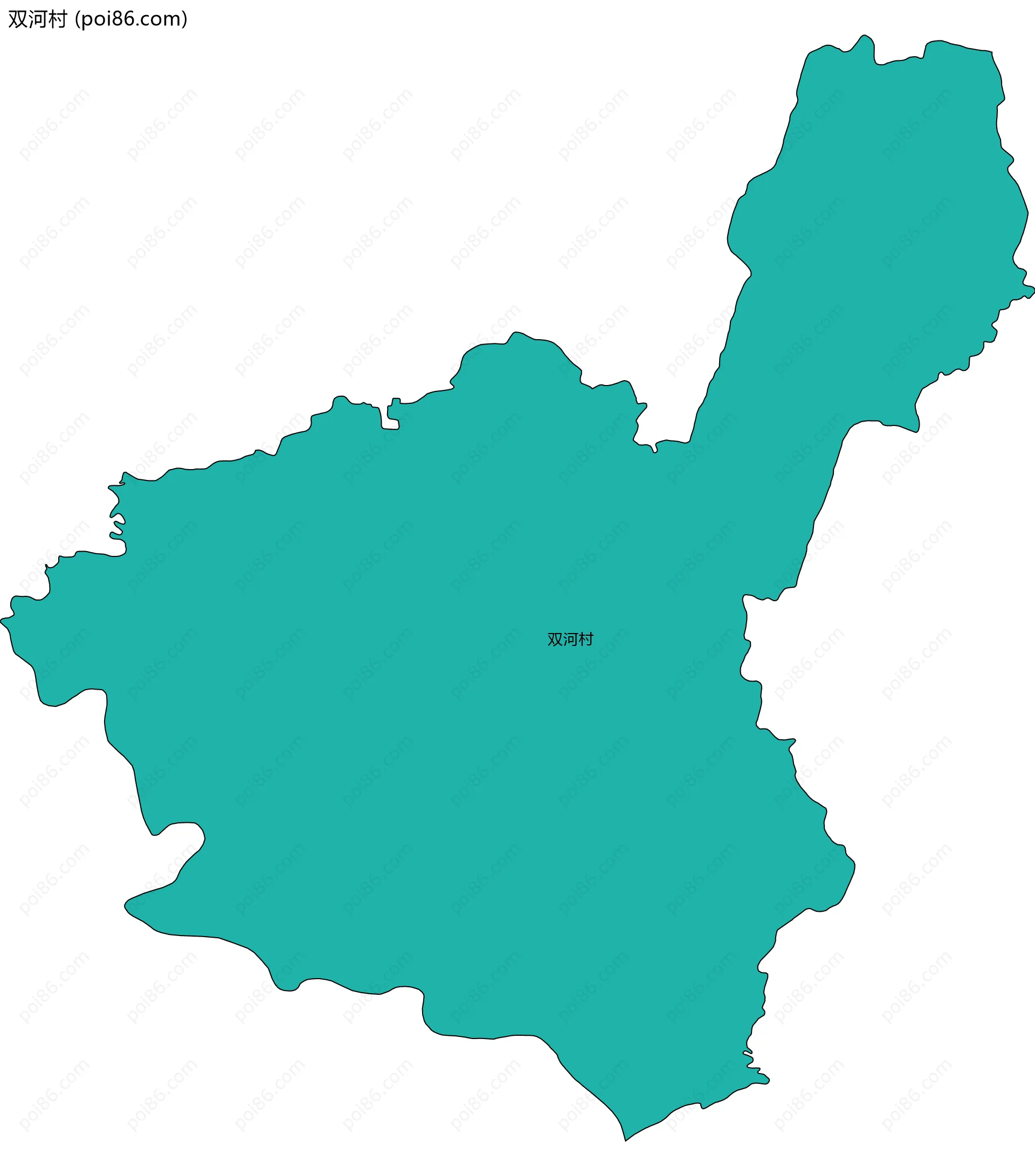 双河村边界地图