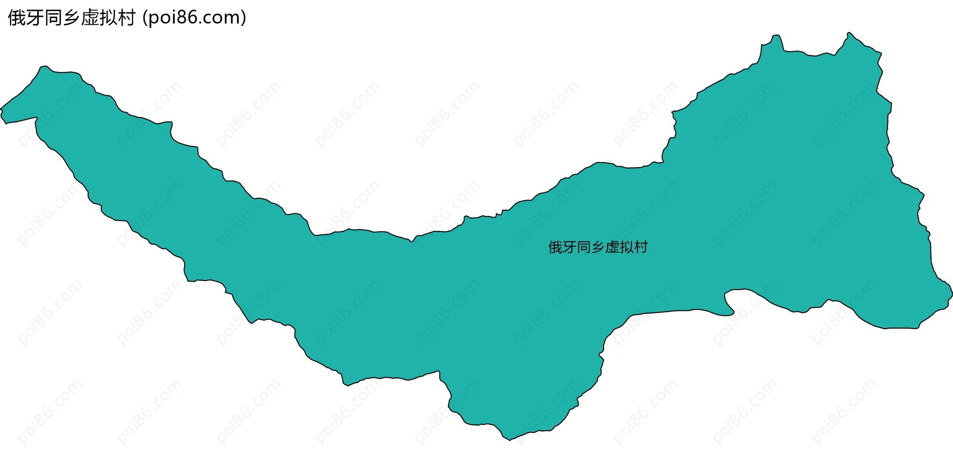 俄牙同乡虚拟村边界地图