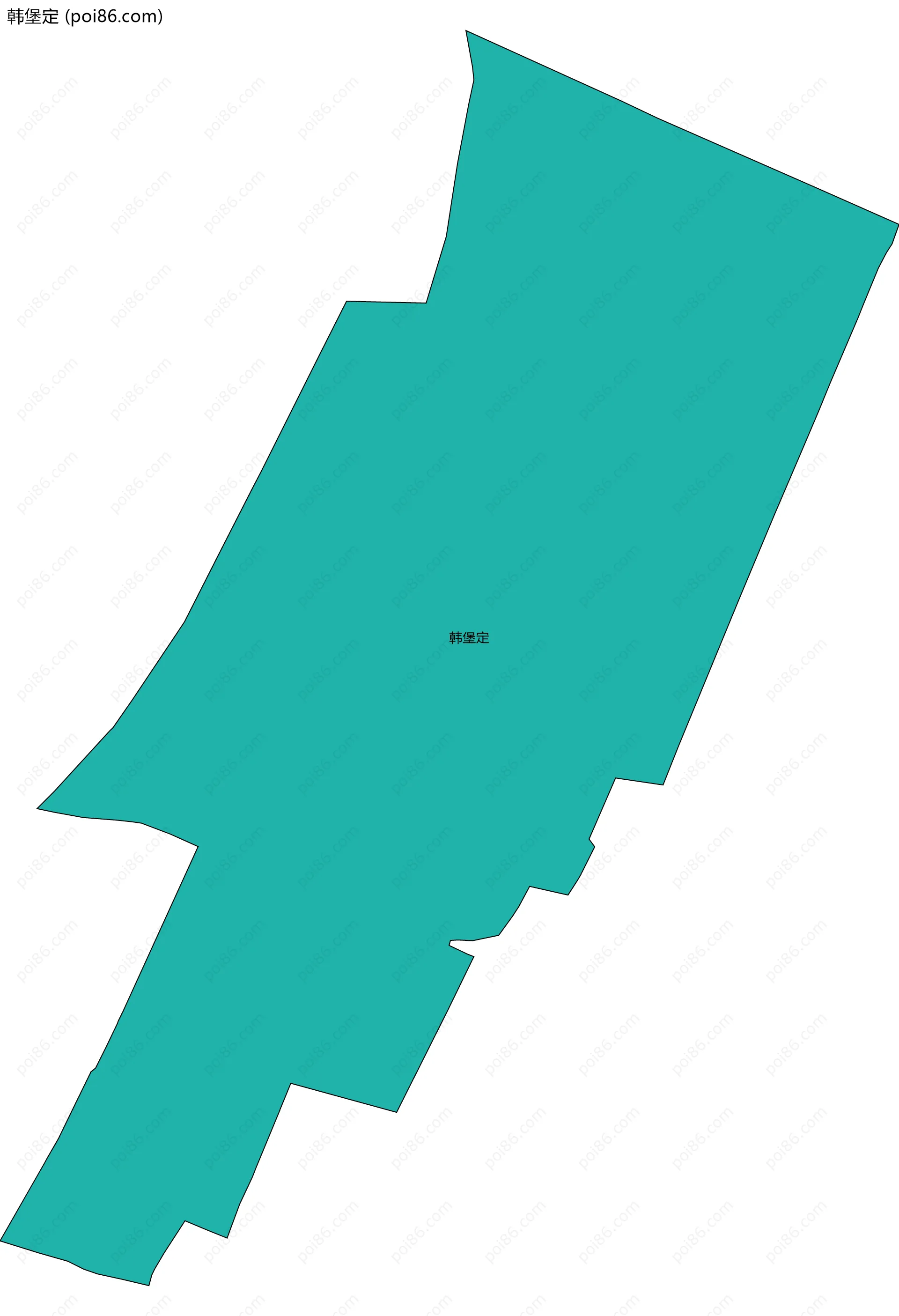 韩堡定边界地图