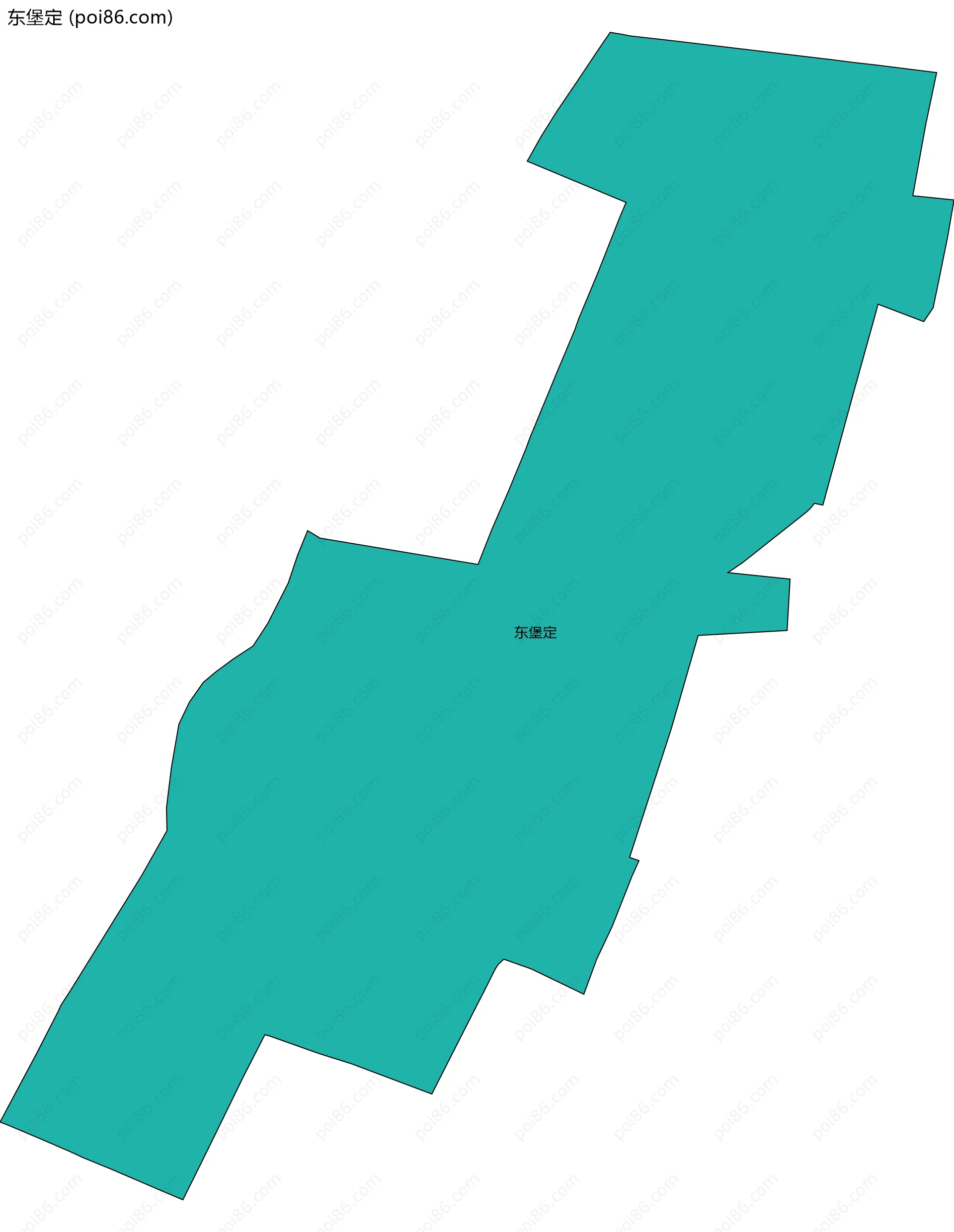 东堡定边界地图