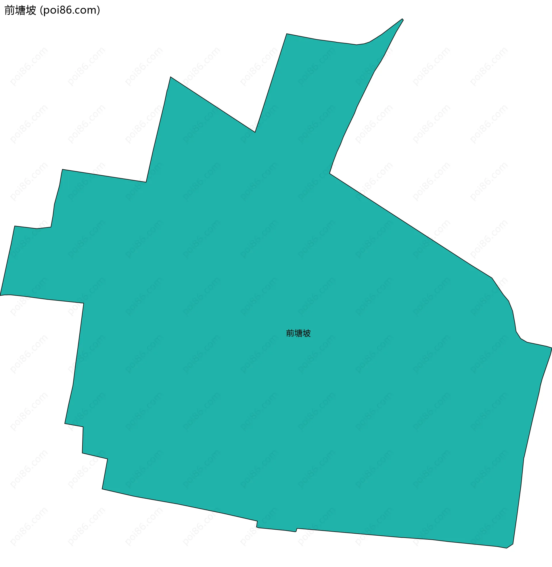 前塘坡边界地图