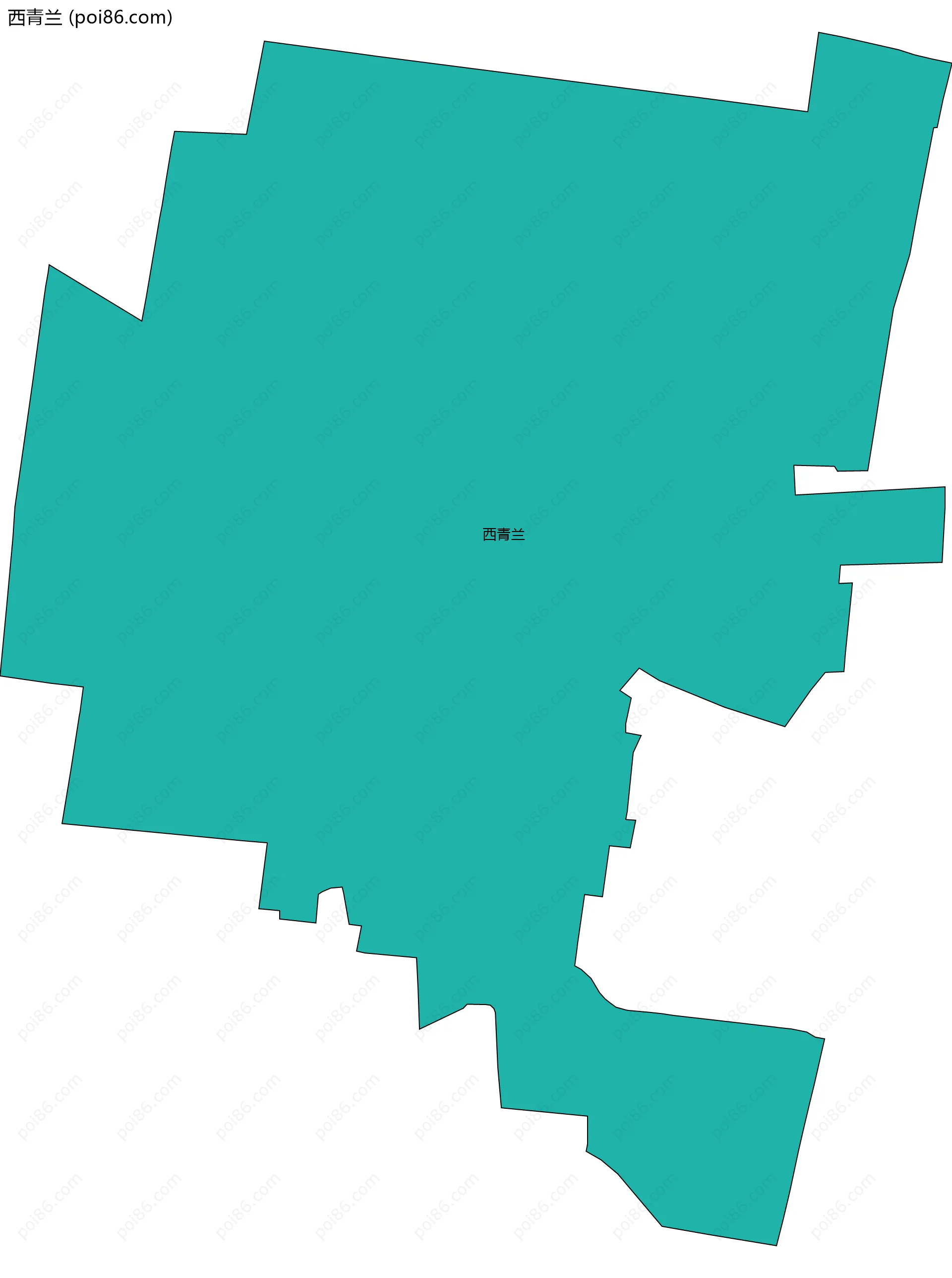 西青兰边界地图