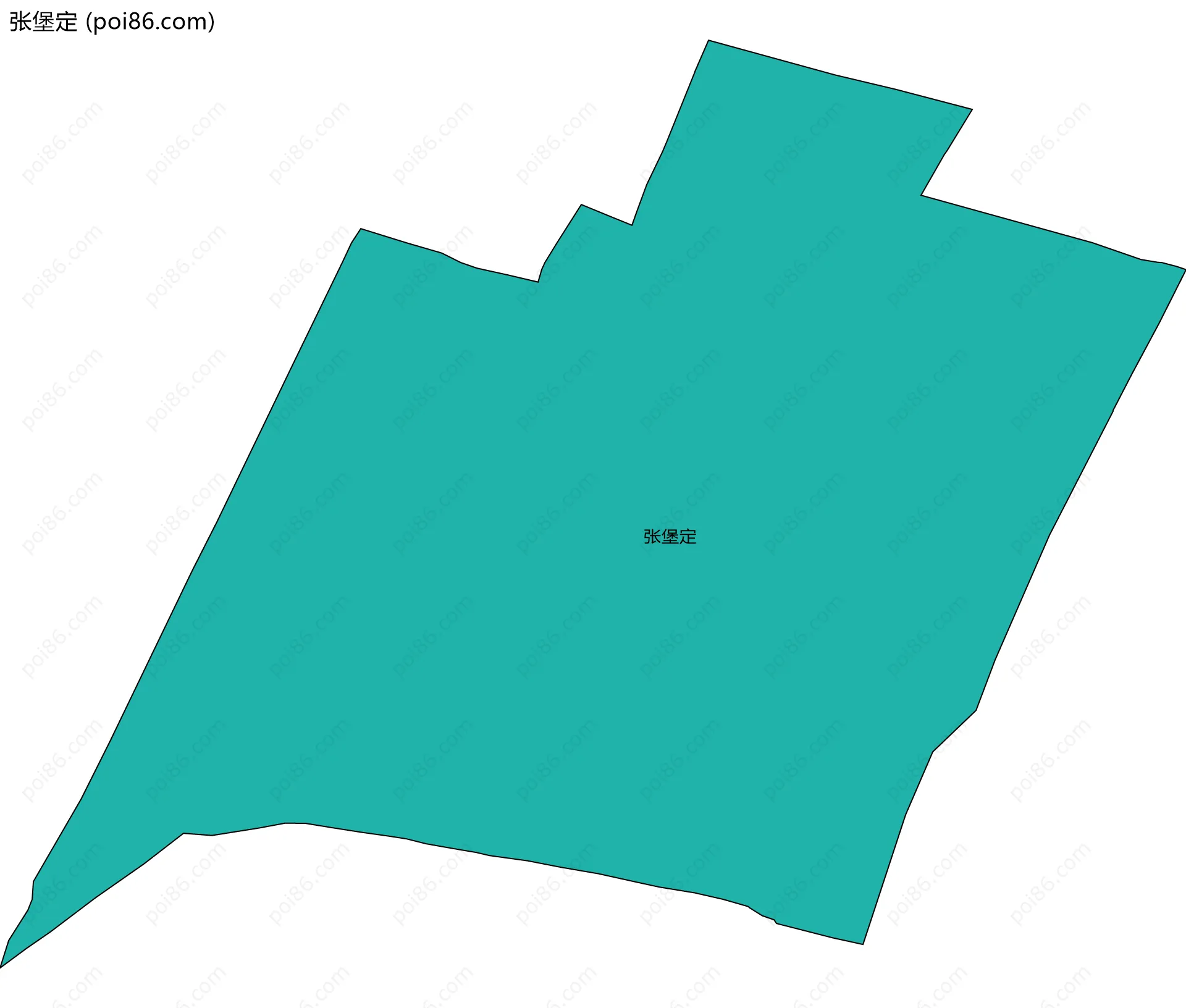 张堡定边界地图