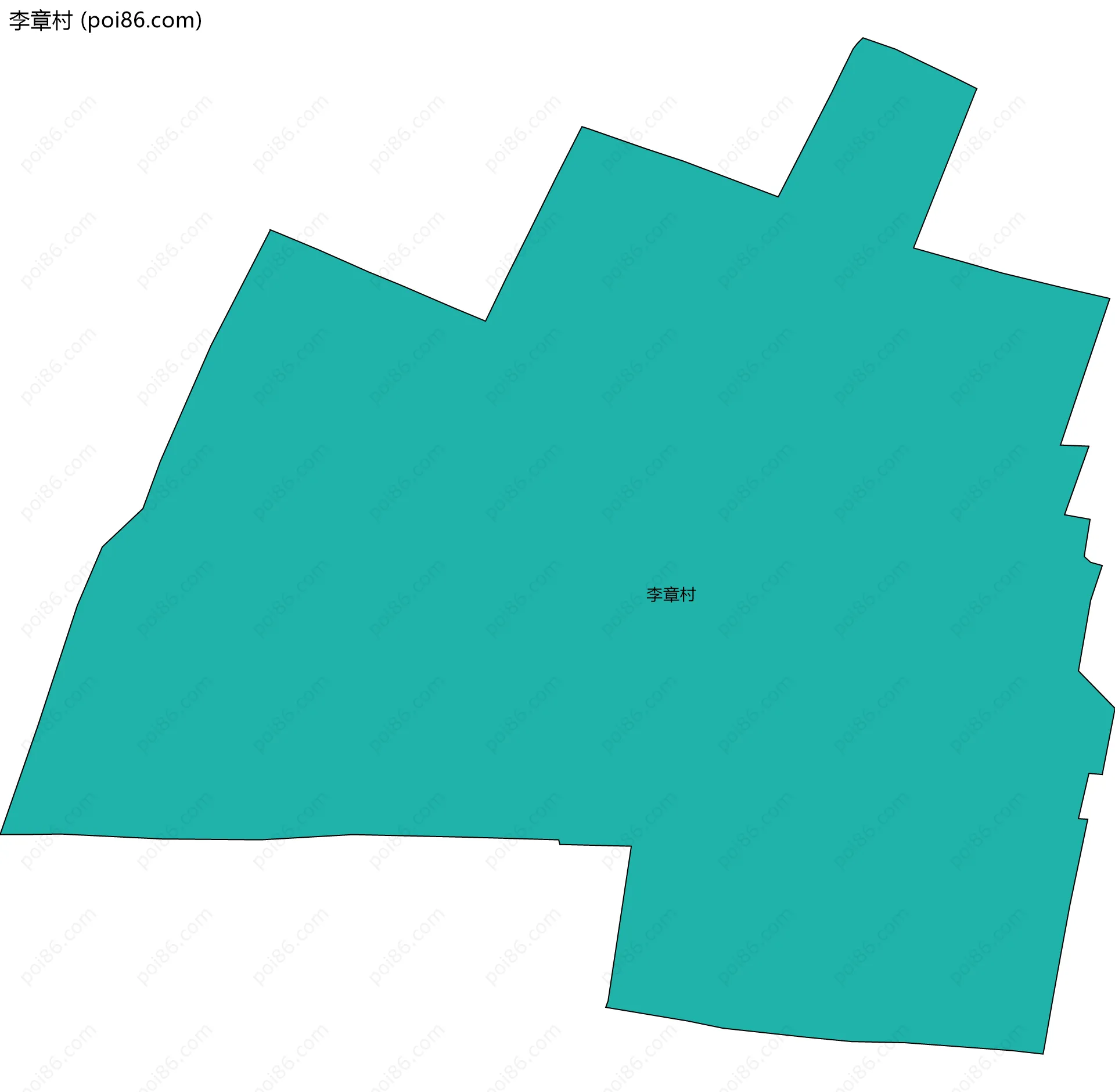 李章村边界地图