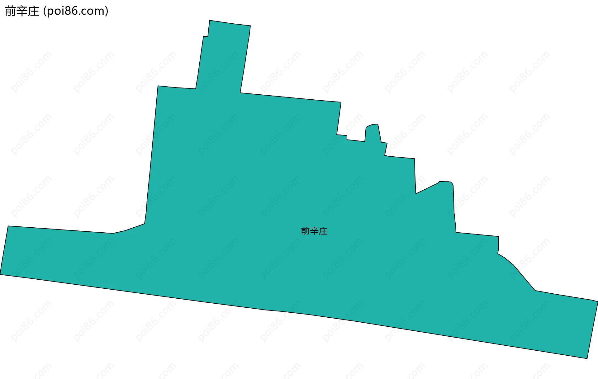 前辛庄边界地图