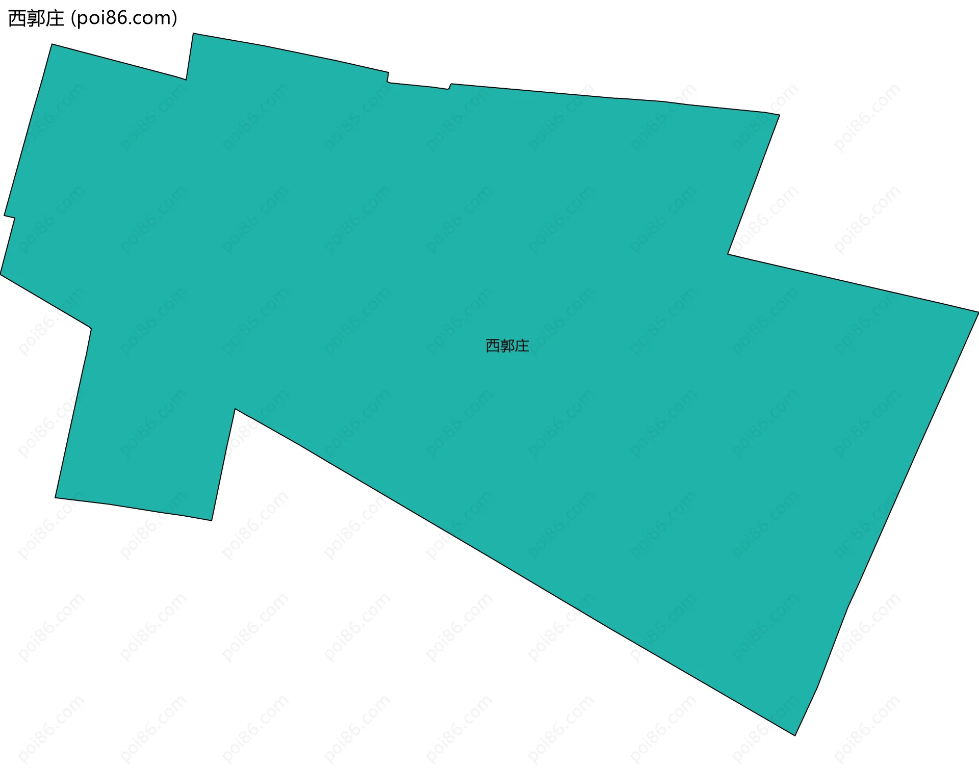 西郭庄边界地图