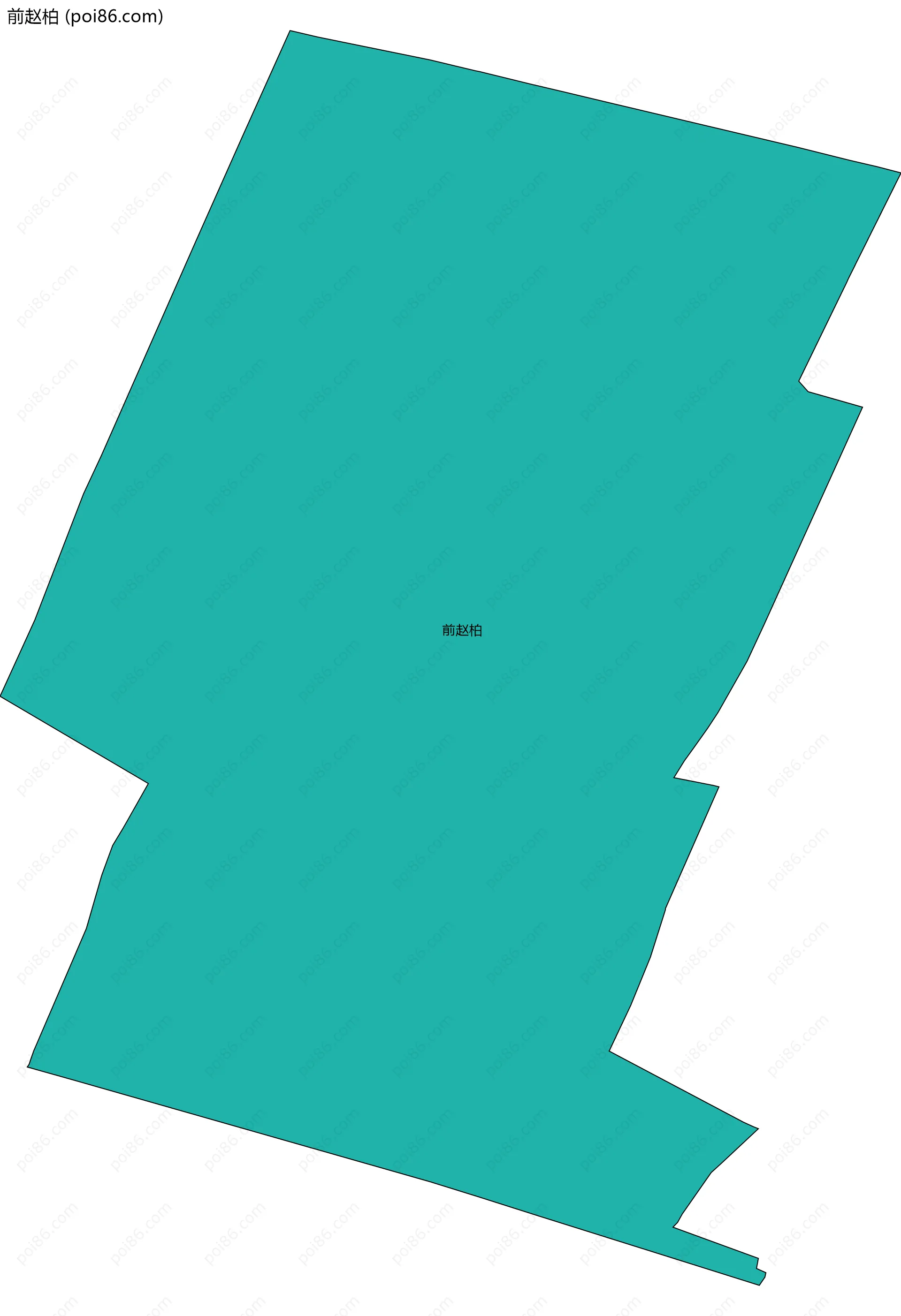 前赵柏边界地图