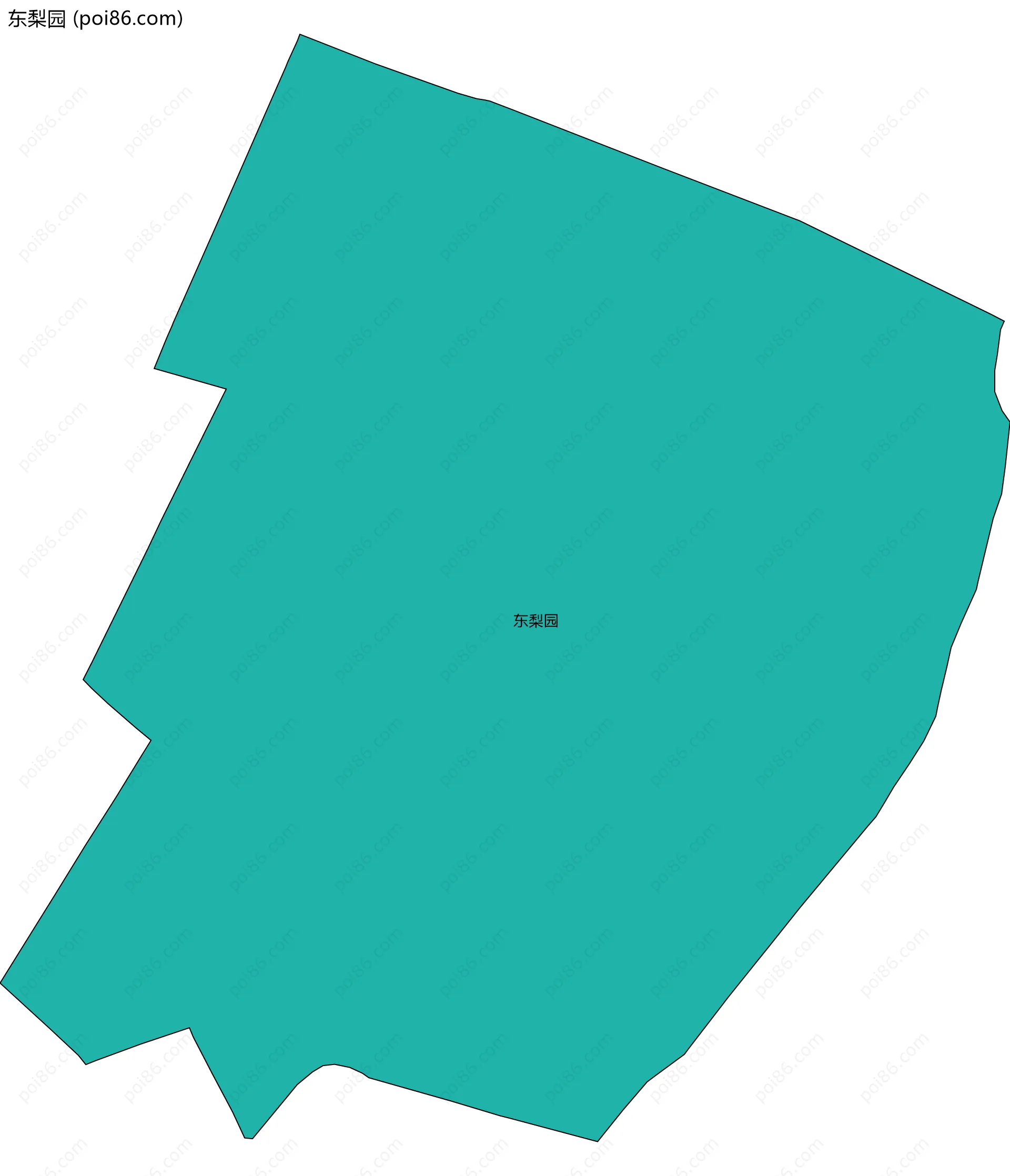 东梨园边界地图