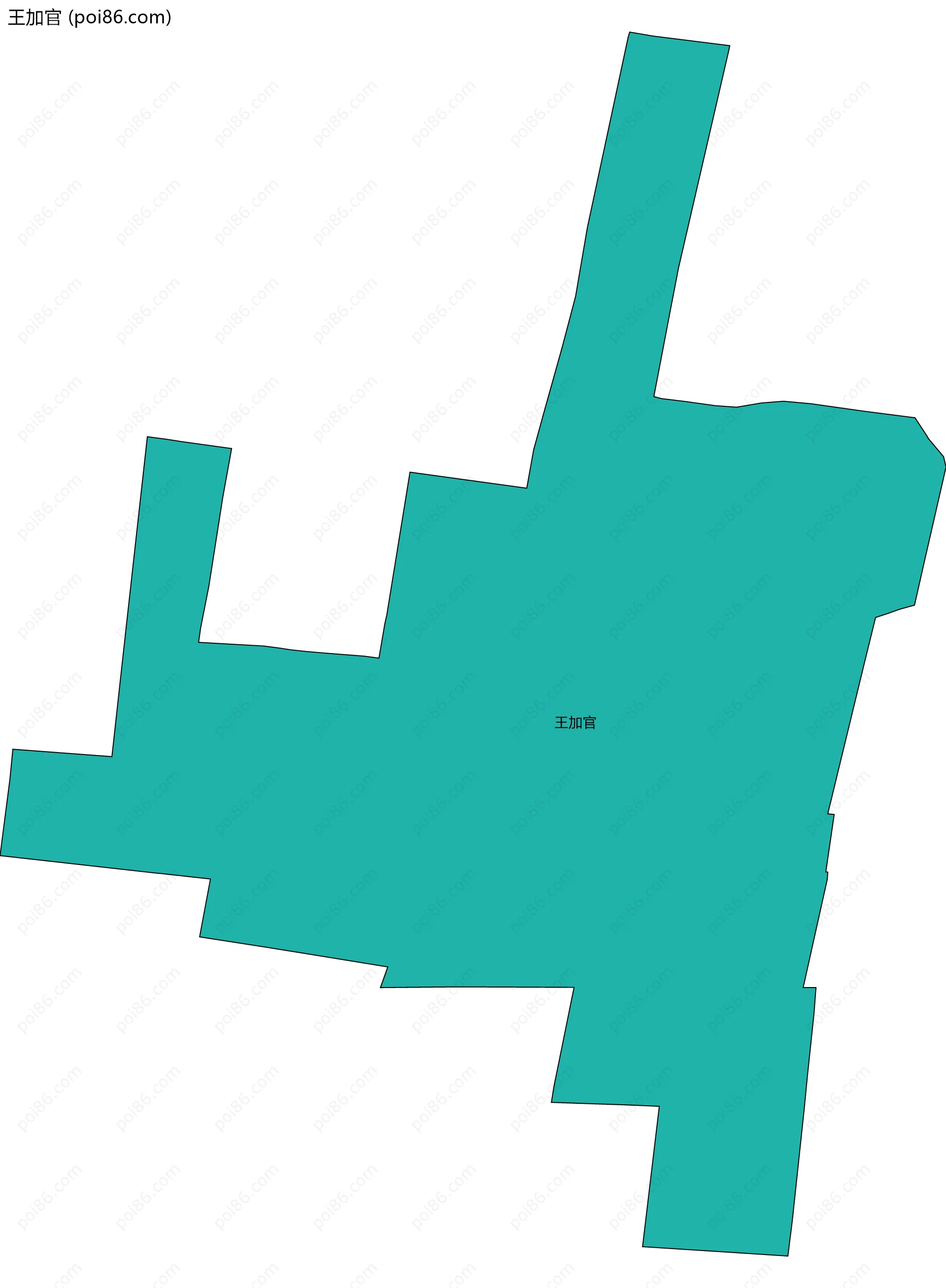 王加官边界地图