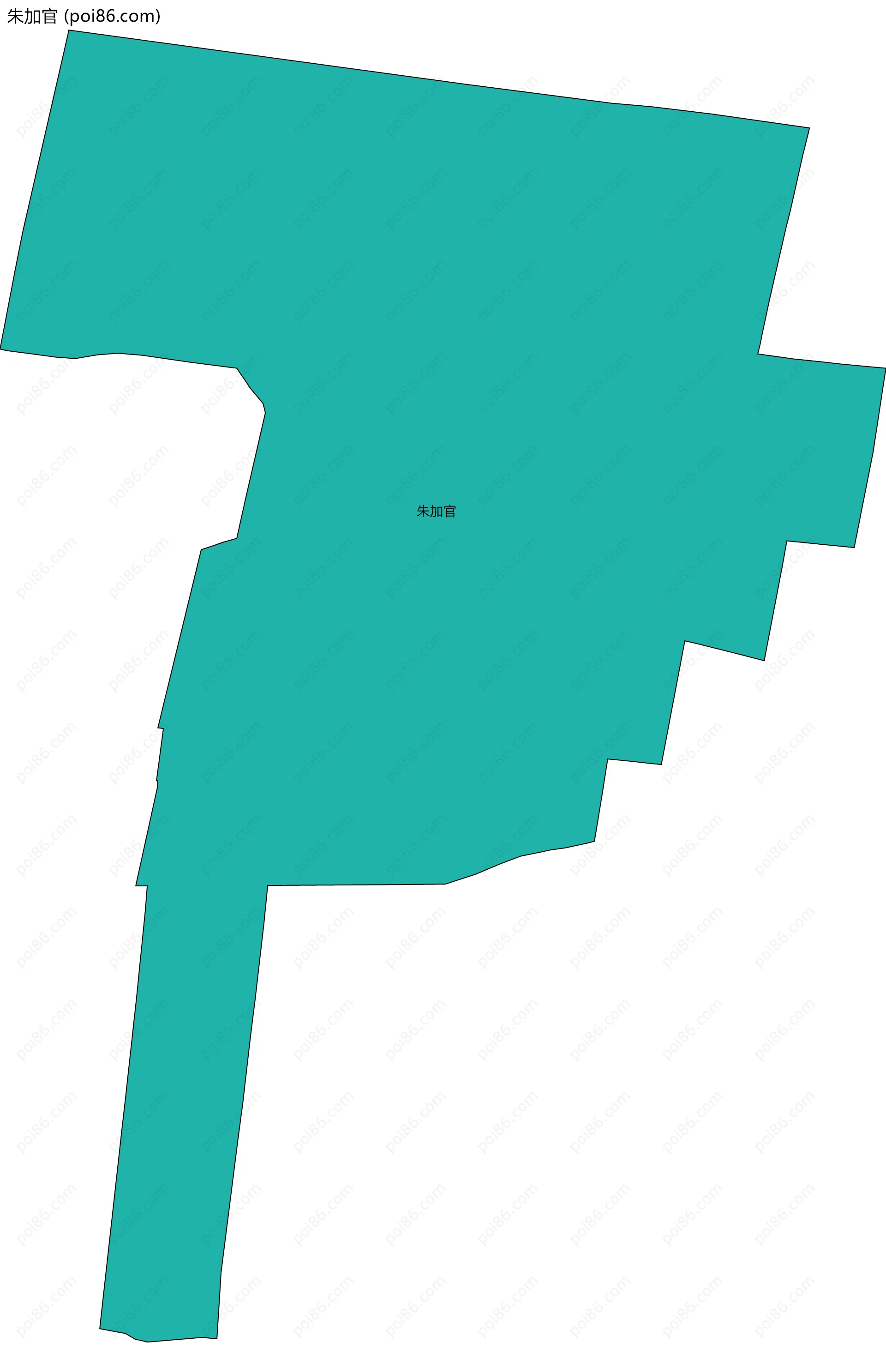 朱加官边界地图