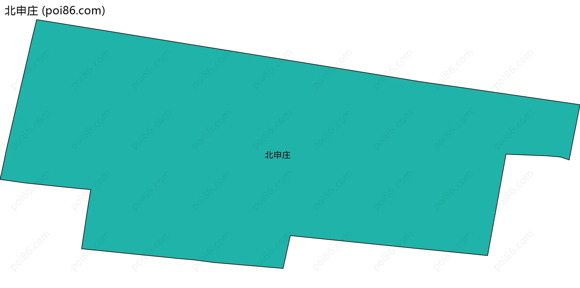 北申庄边界地图