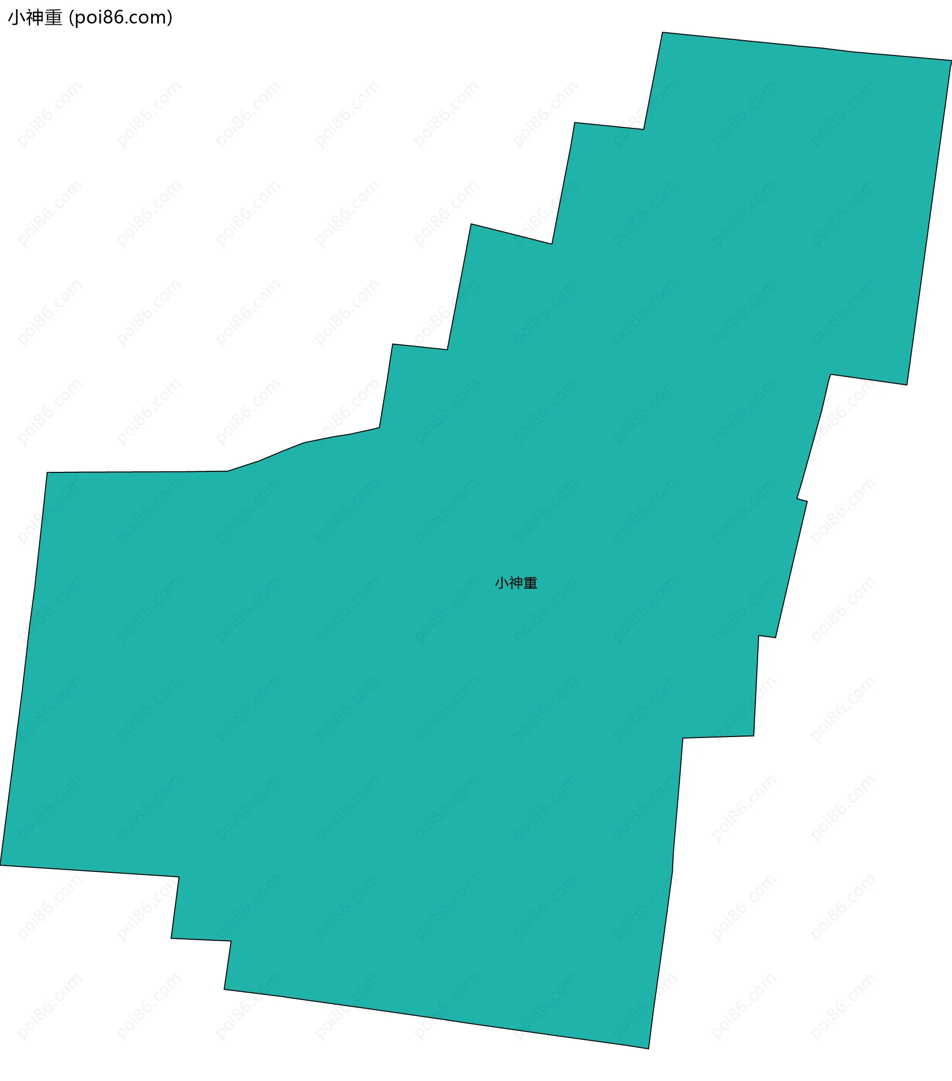 小神重边界地图