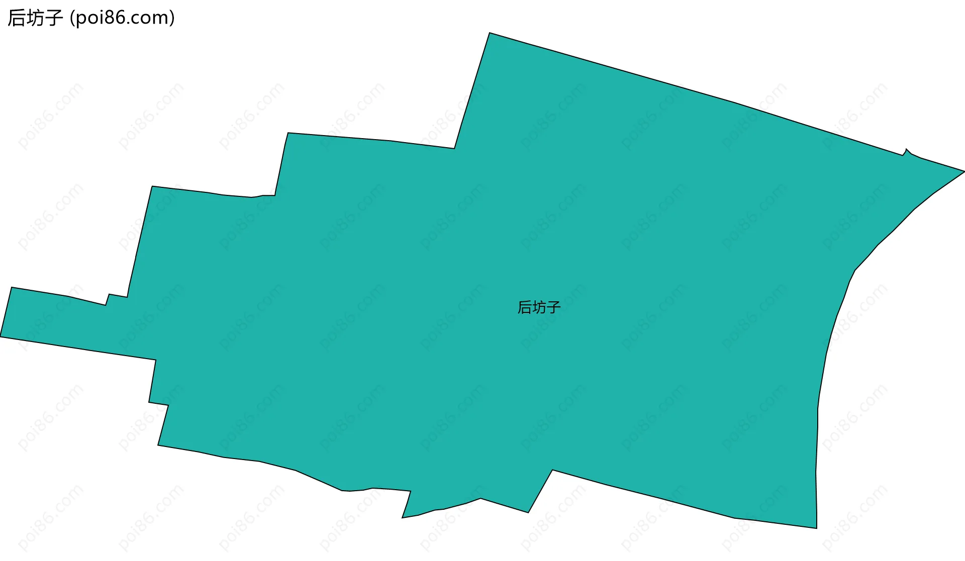 后坊子边界地图