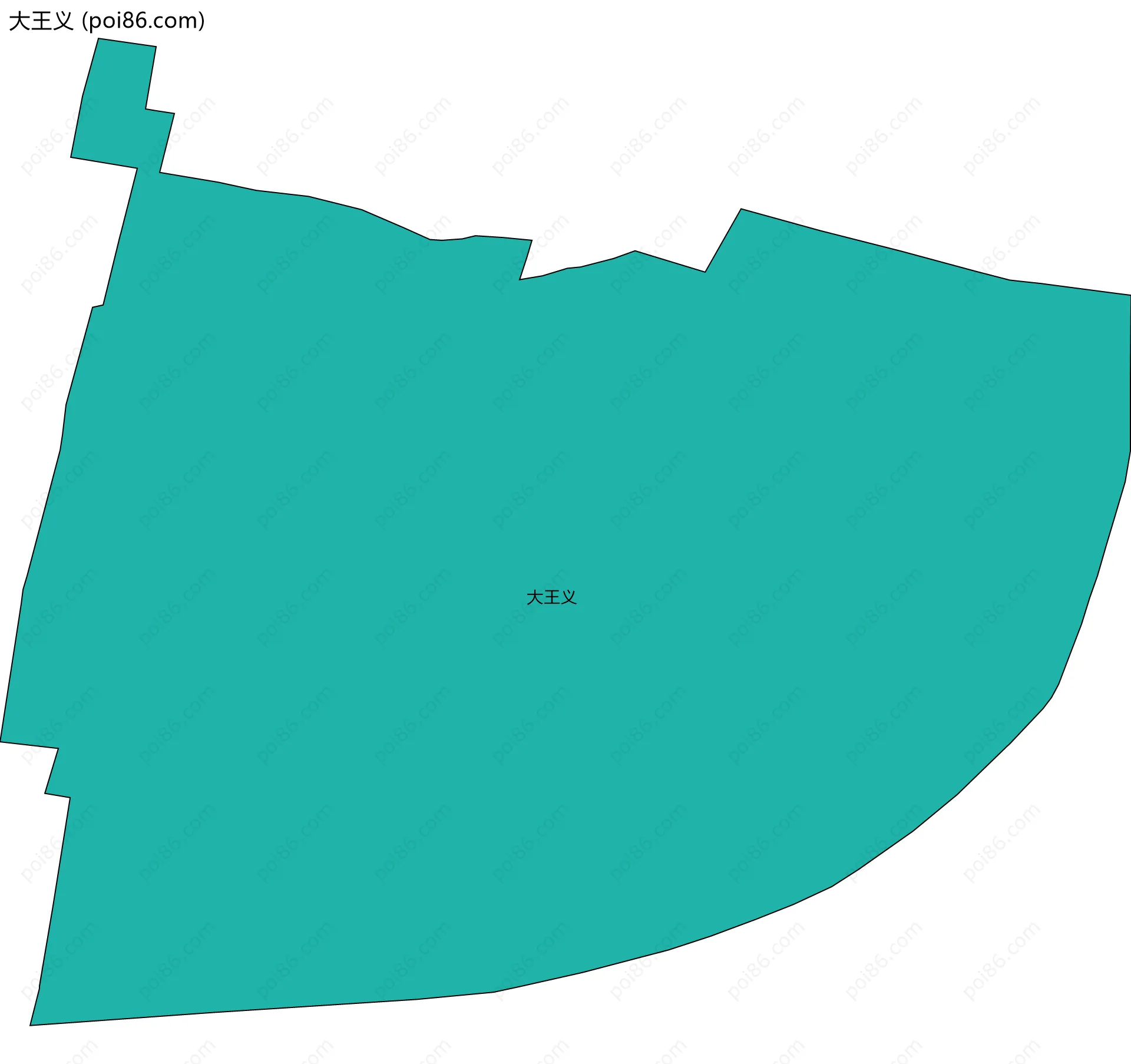 大王义边界地图